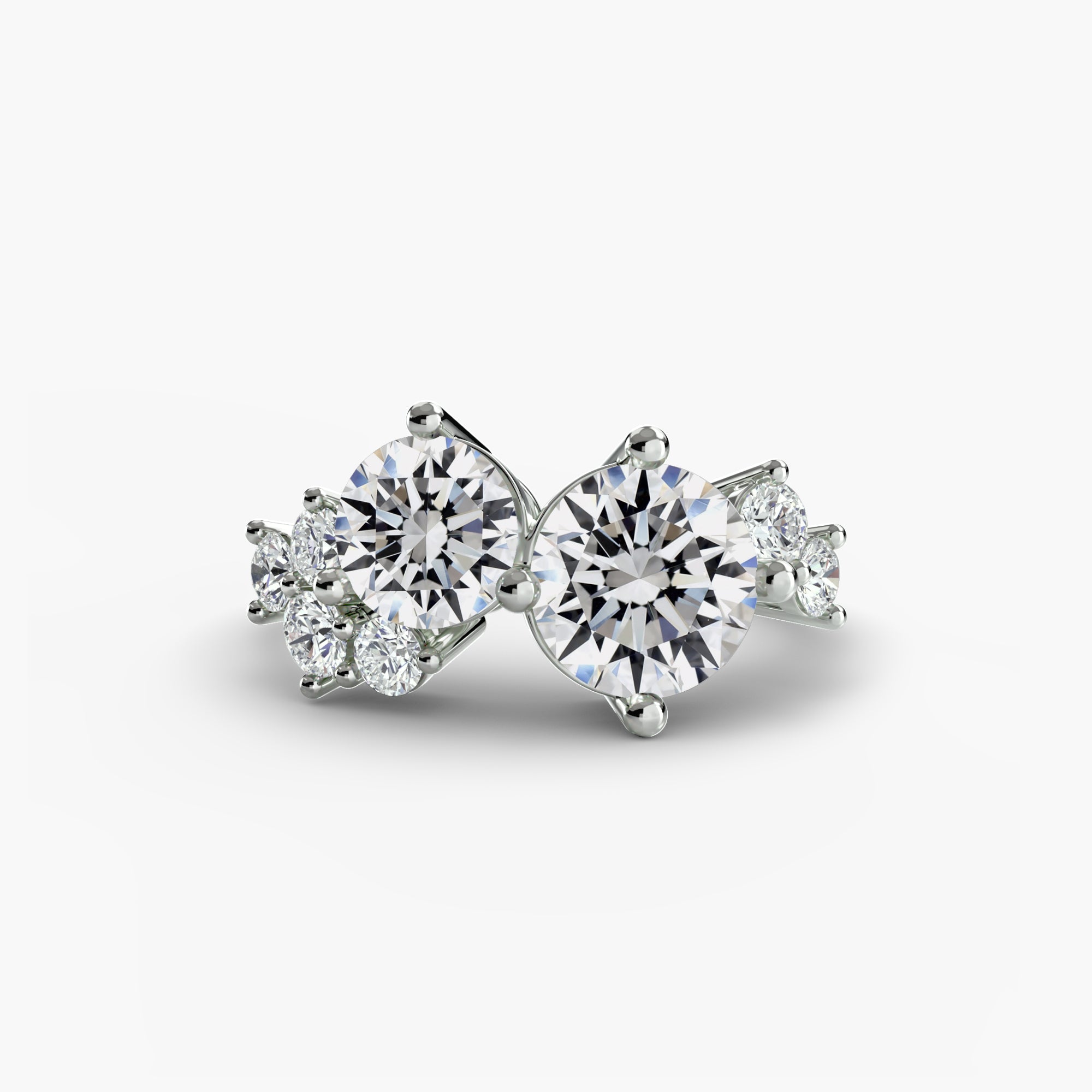 Duora Cluster Ring – Round Cut