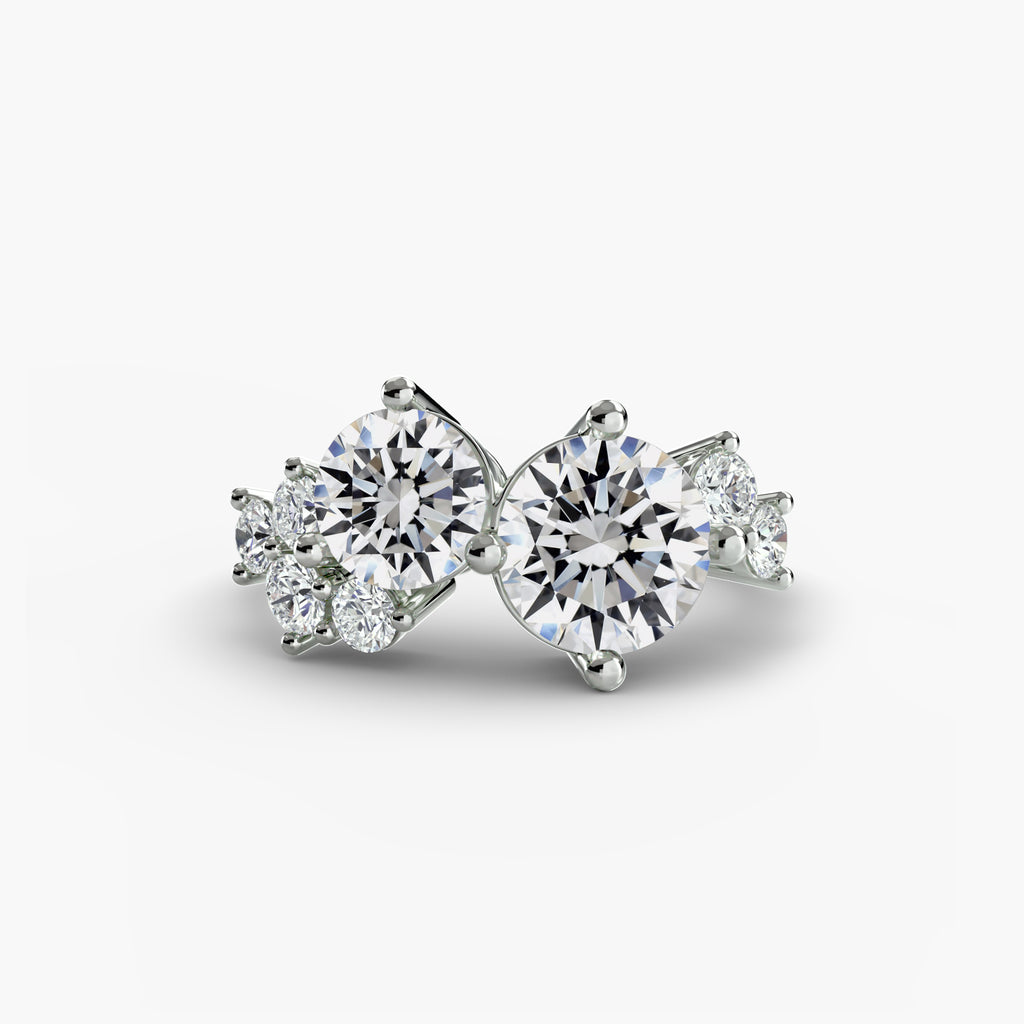Duora Cluster Ring – Round Cut
