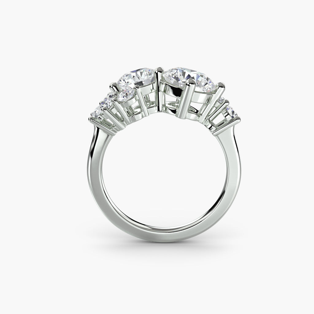 Duora Cluster Ring – Round Cut