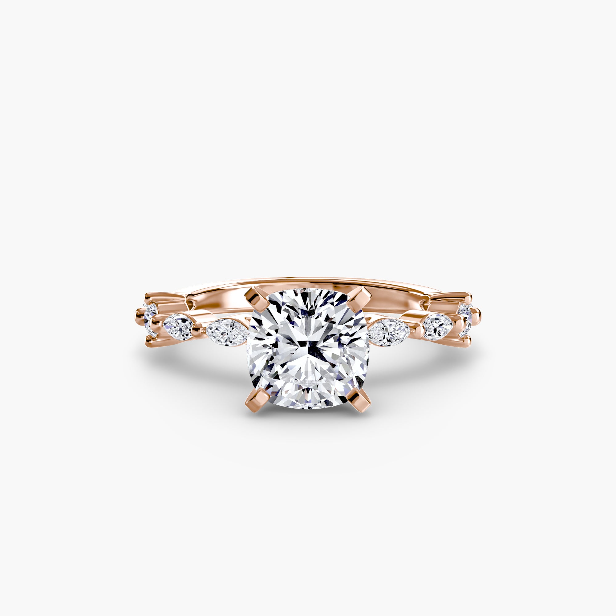 Elaria Pavé Ring – Round Cut