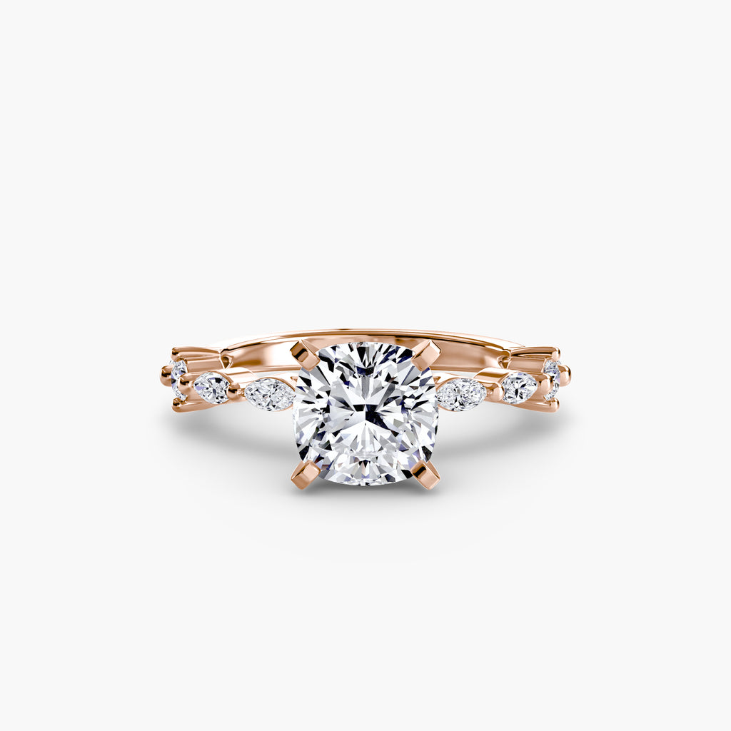 Elaria Pavé Ring – Round Cut