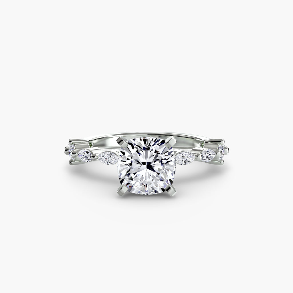 Elaria Pavé Ring – Round Cut