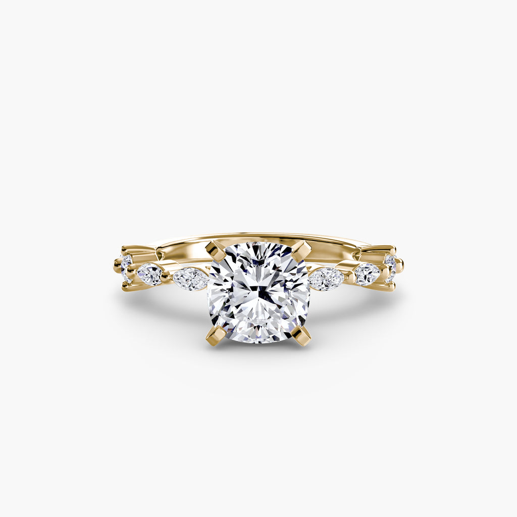 Elaria Pavé Ring – Round Cut
