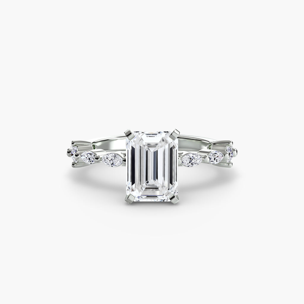 Elaria Pavé Ring – Round Cut