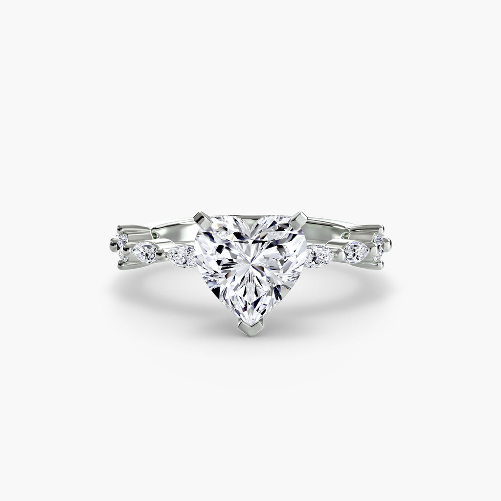 Elaria Pavé Ring – Round Cut