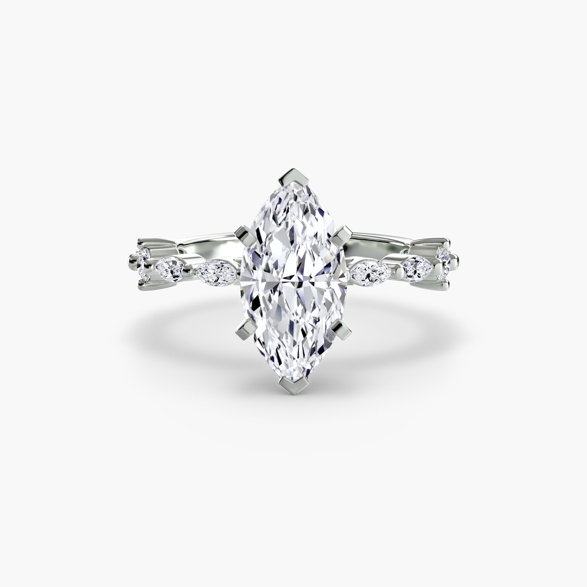 Elaria Pavé Ring – Round Cut