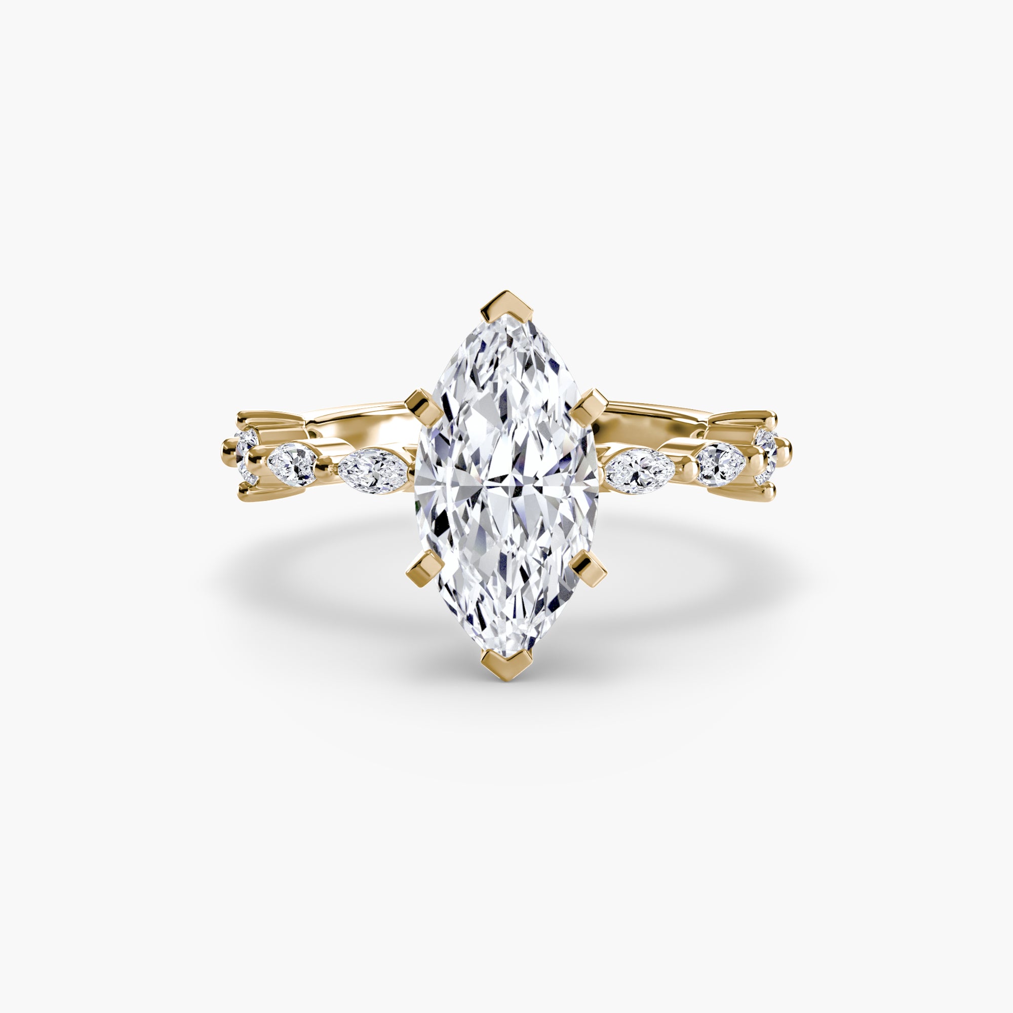 Elaria Pavé Ring – Round Cut