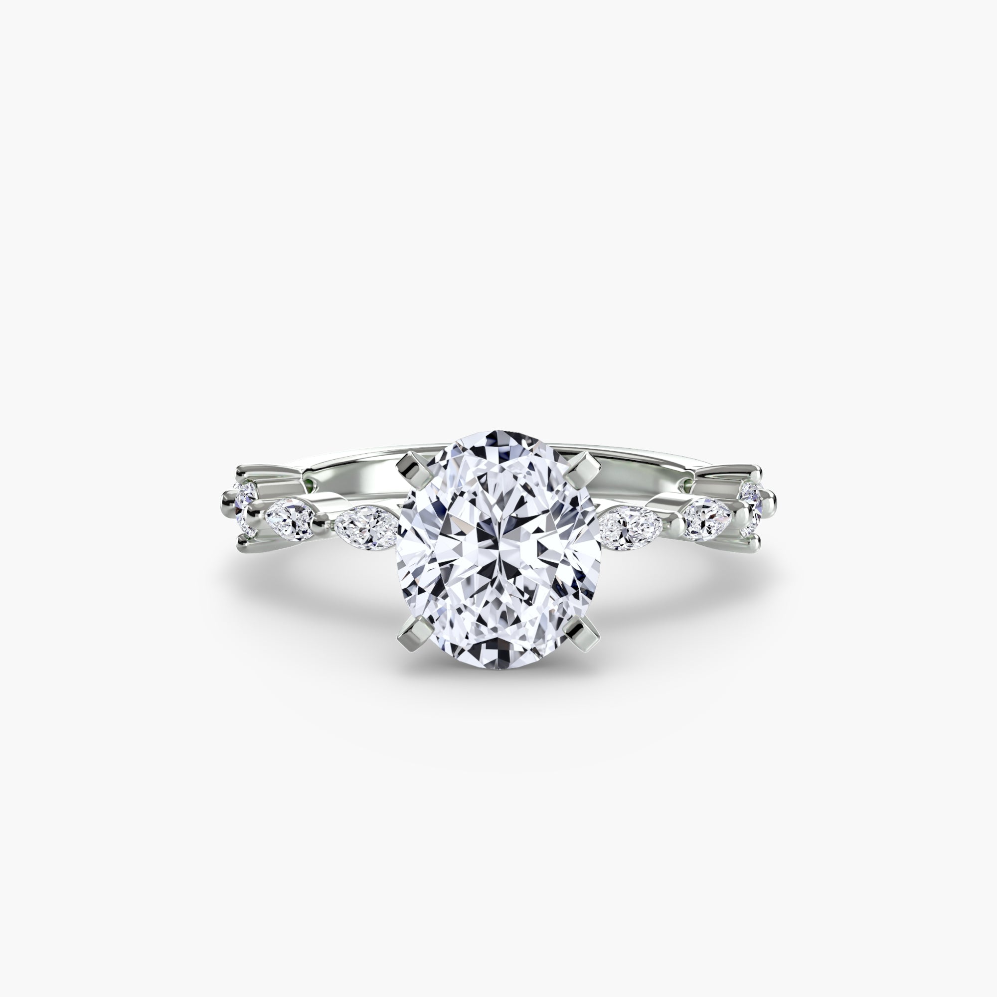 Elaria Pavé Ring – Round Cut