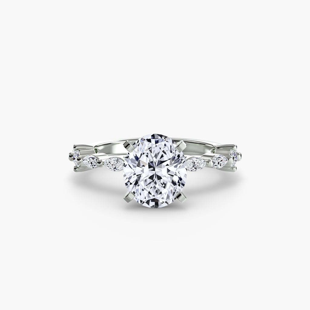 Elaria Pavé Ring – Round Cut