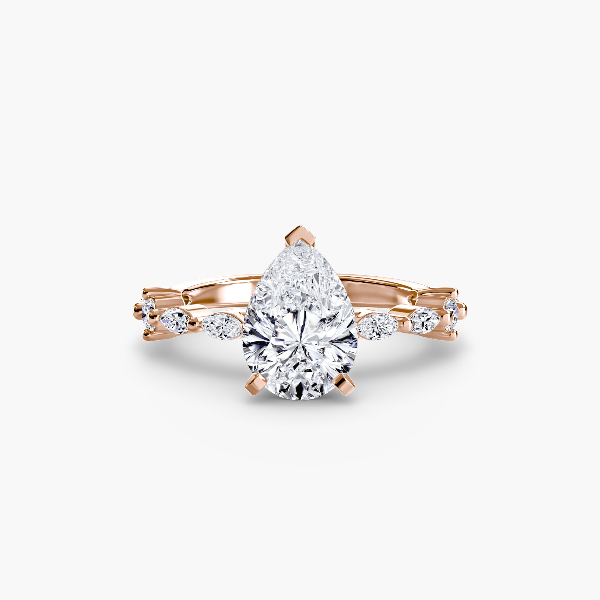 Elaria Pavé Ring – Round Cut
