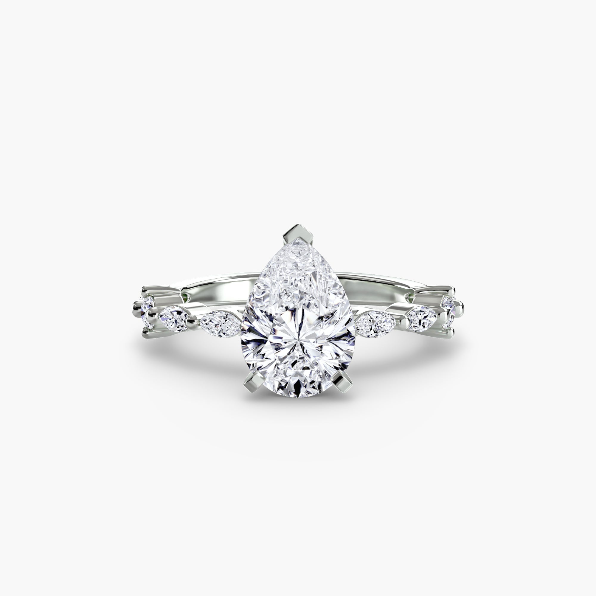 Elaria Pavé Ring – Round Cut