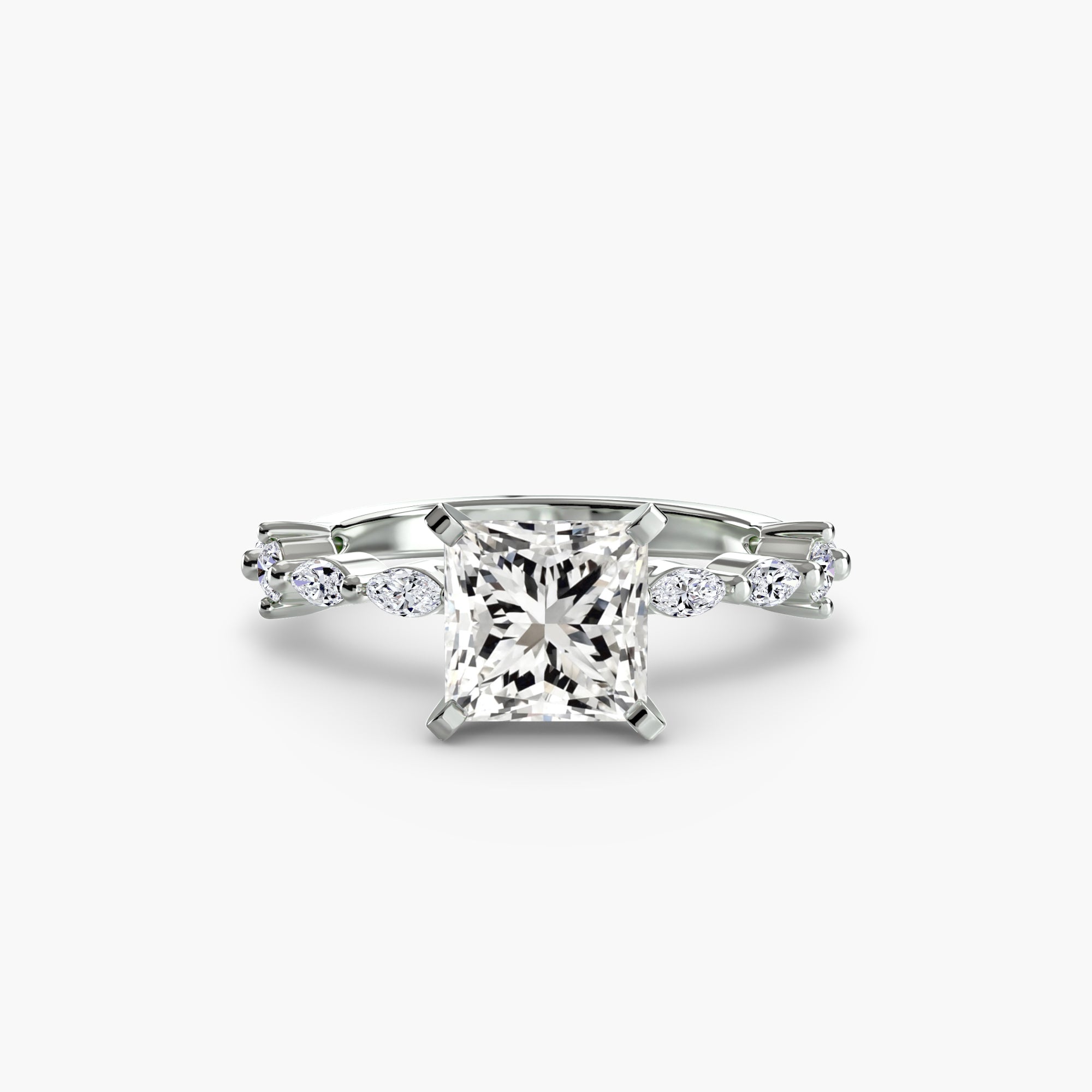 Elaria Pavé Ring – Round Cut