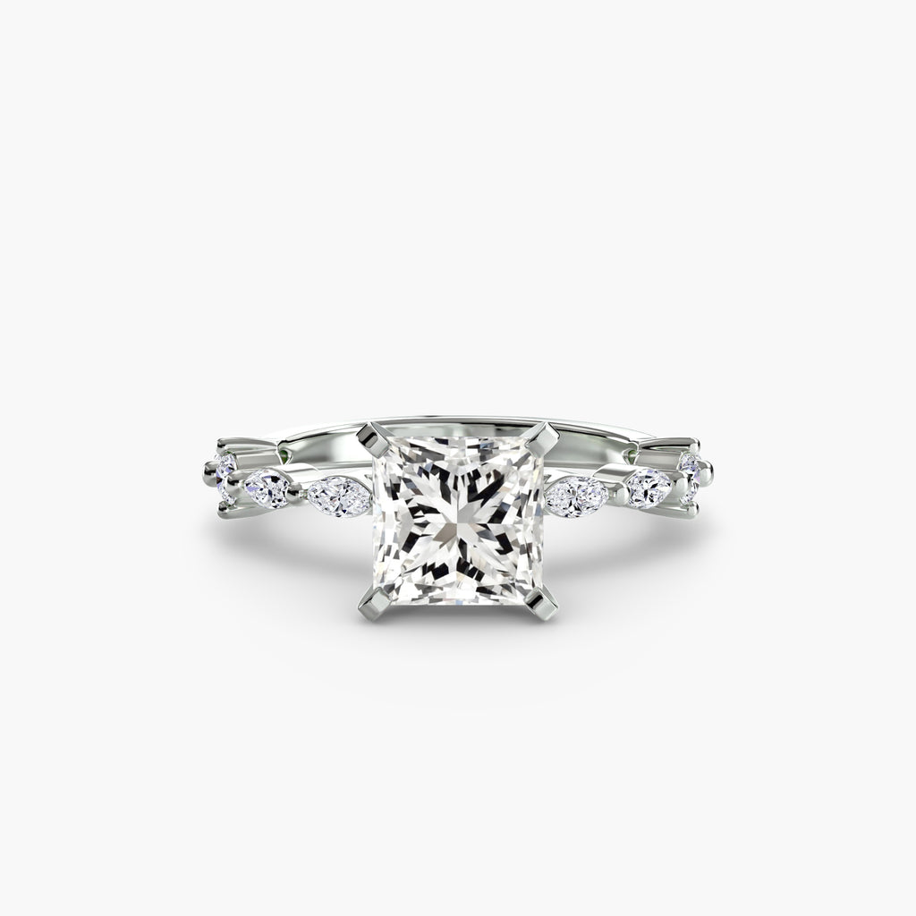 Elaria Pavé Ring – Round Cut