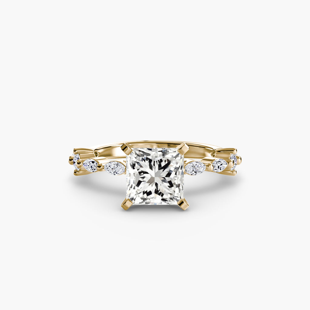 Elaria Pavé Ring – Round Cut
