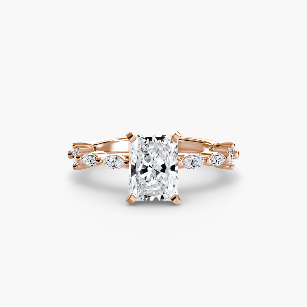 Elaria Pavé Ring – Round Cut