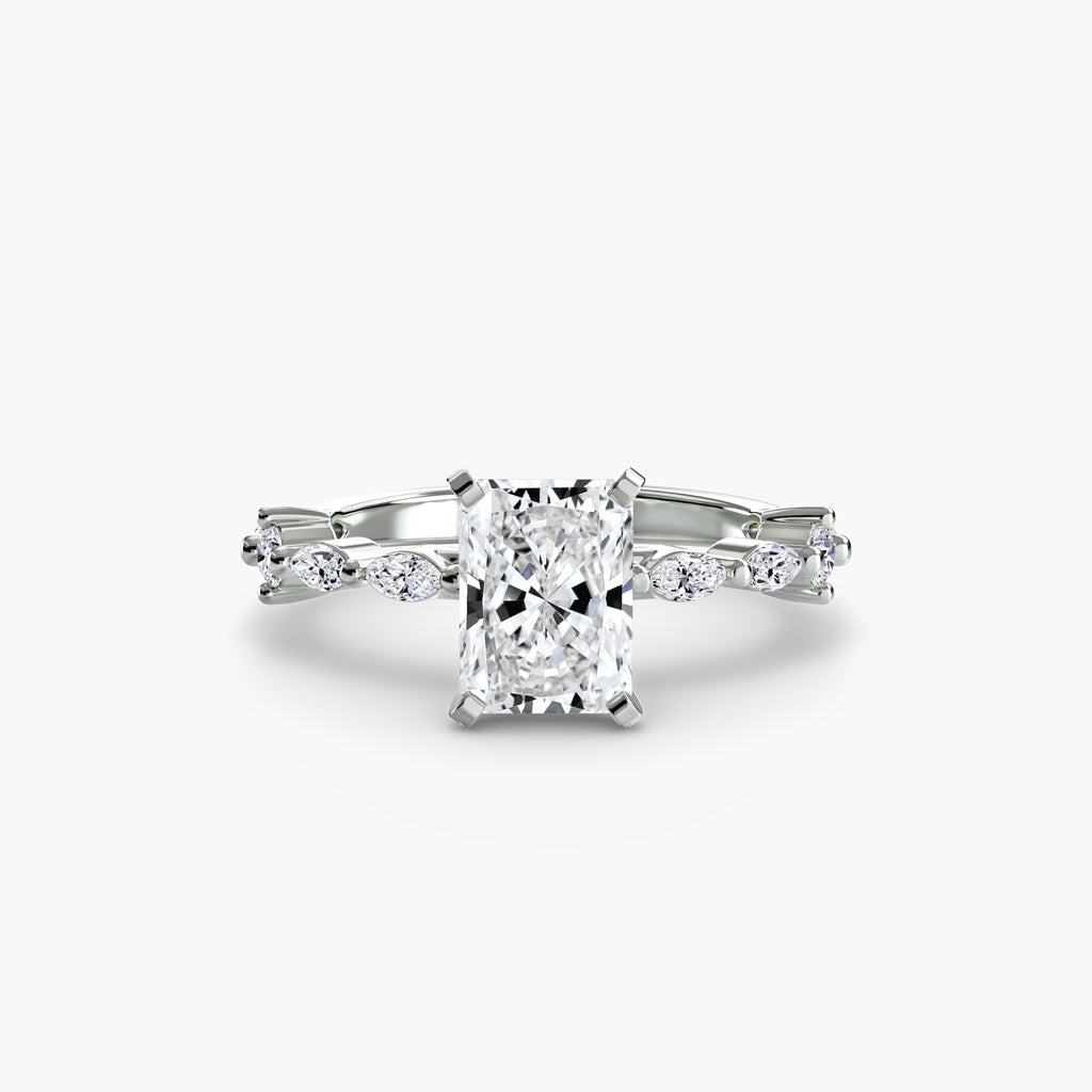 Elaria Pavé Ring – Round Cut