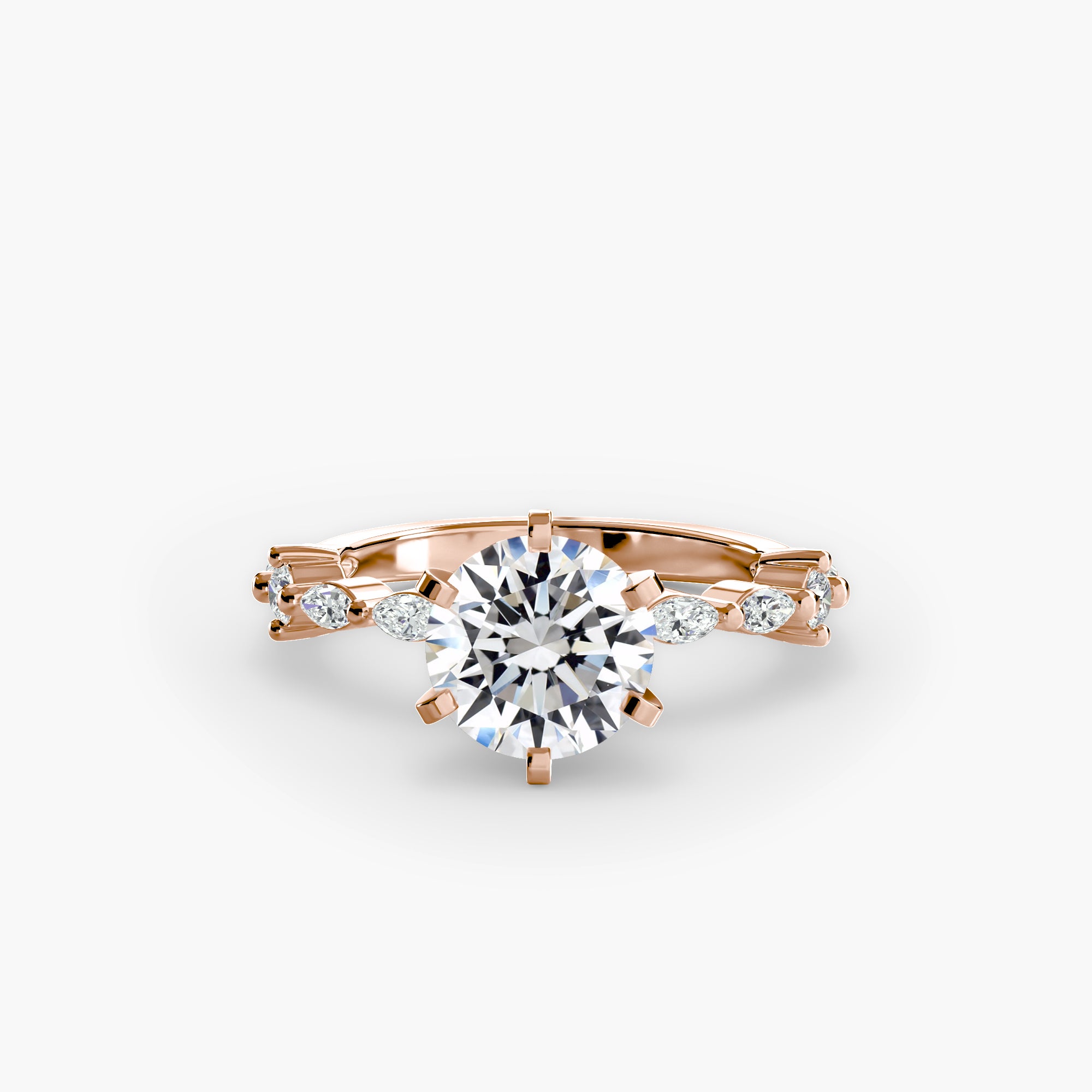 Elaria Pavé Ring – Round Cut