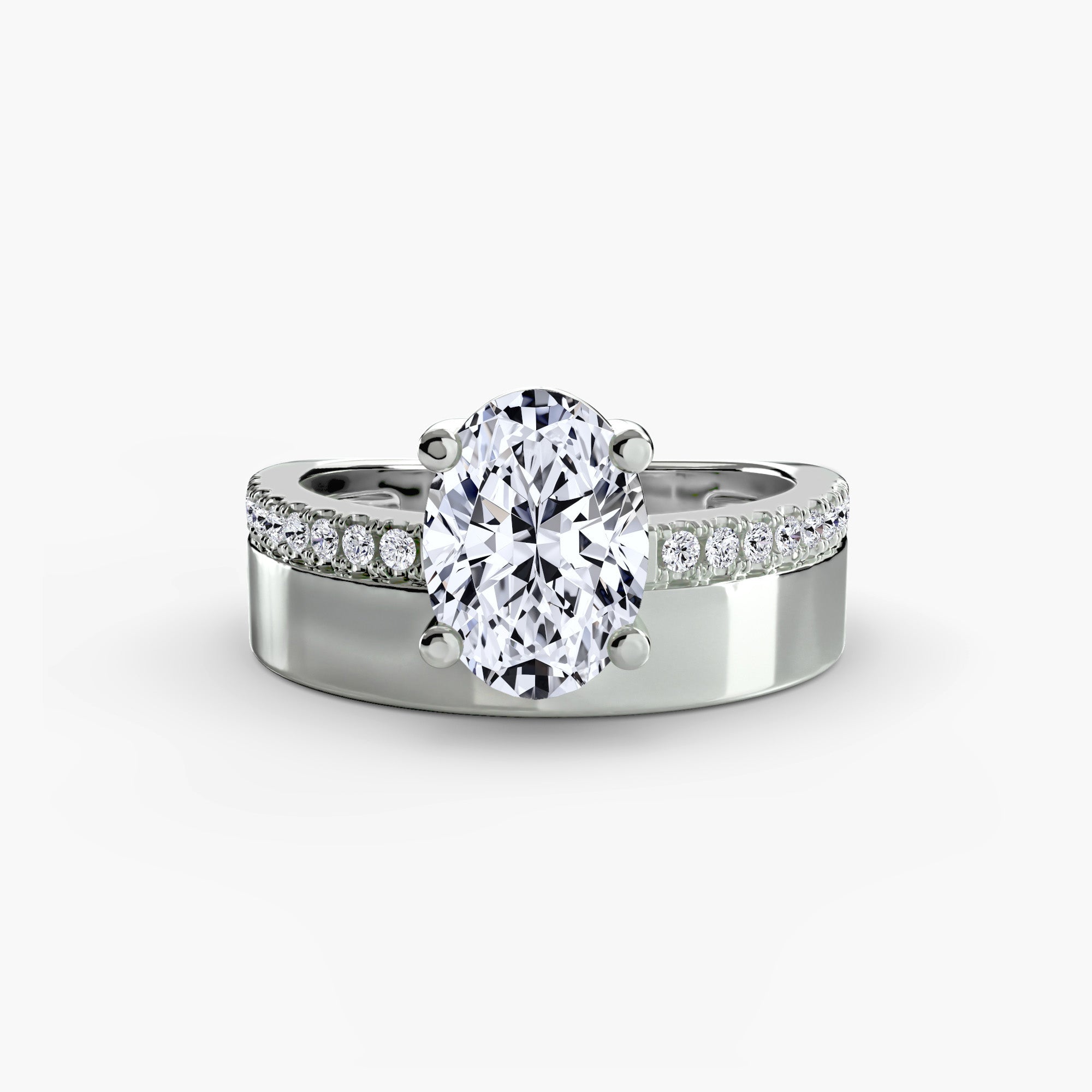 Valtora Solitaire Ring – Oval Cut