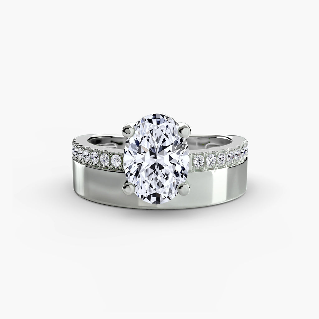 Valtora Solitaire Ring – Oval Cut