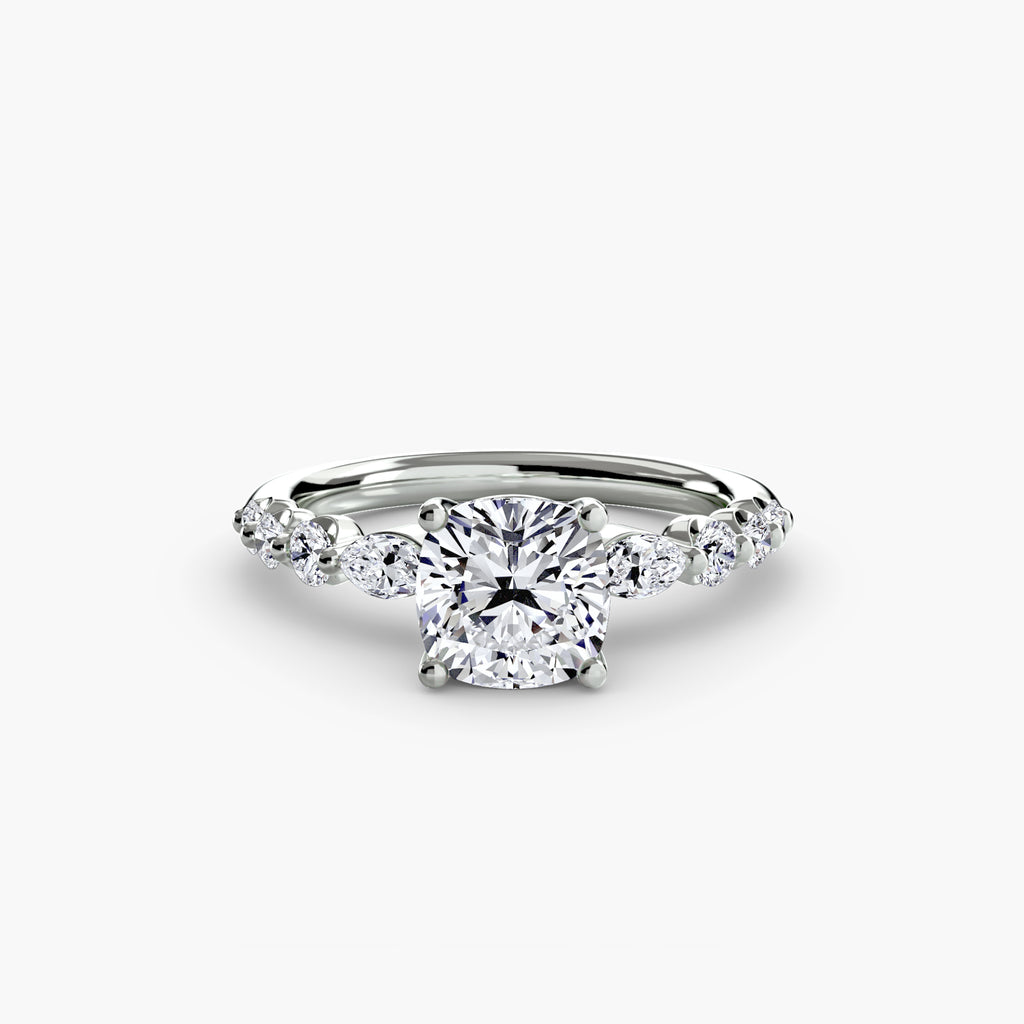 Velora Cluster Ring – Round Cut