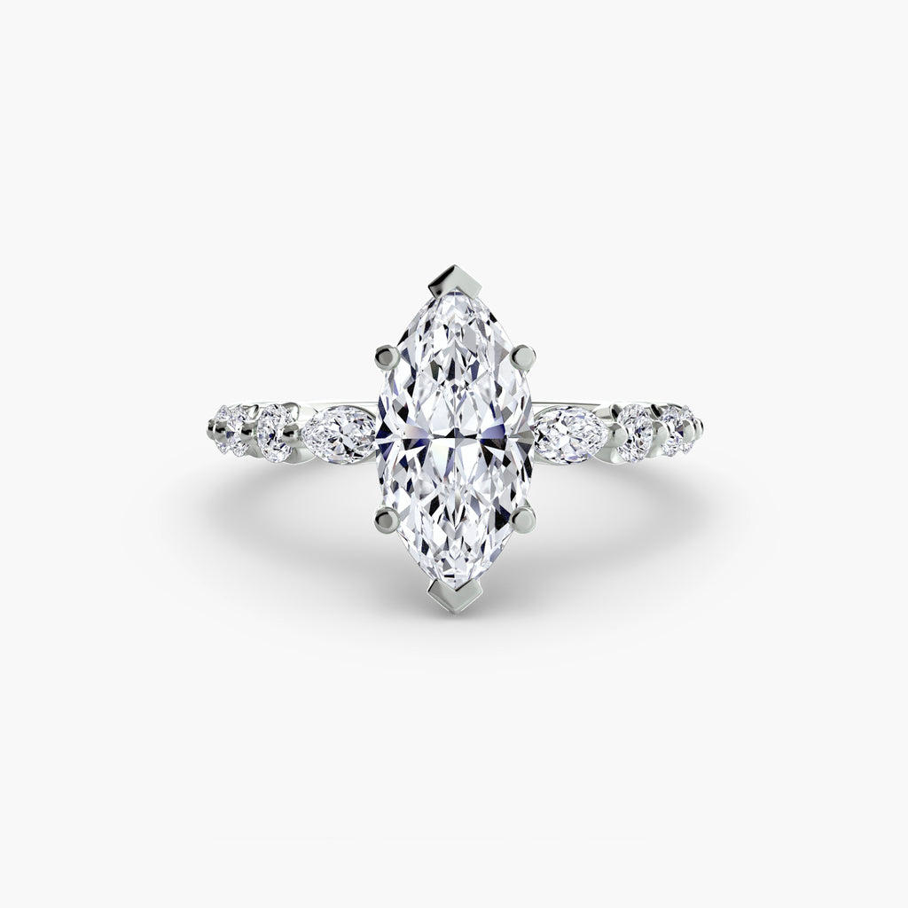 Velora Cluster Ring – Round Cut