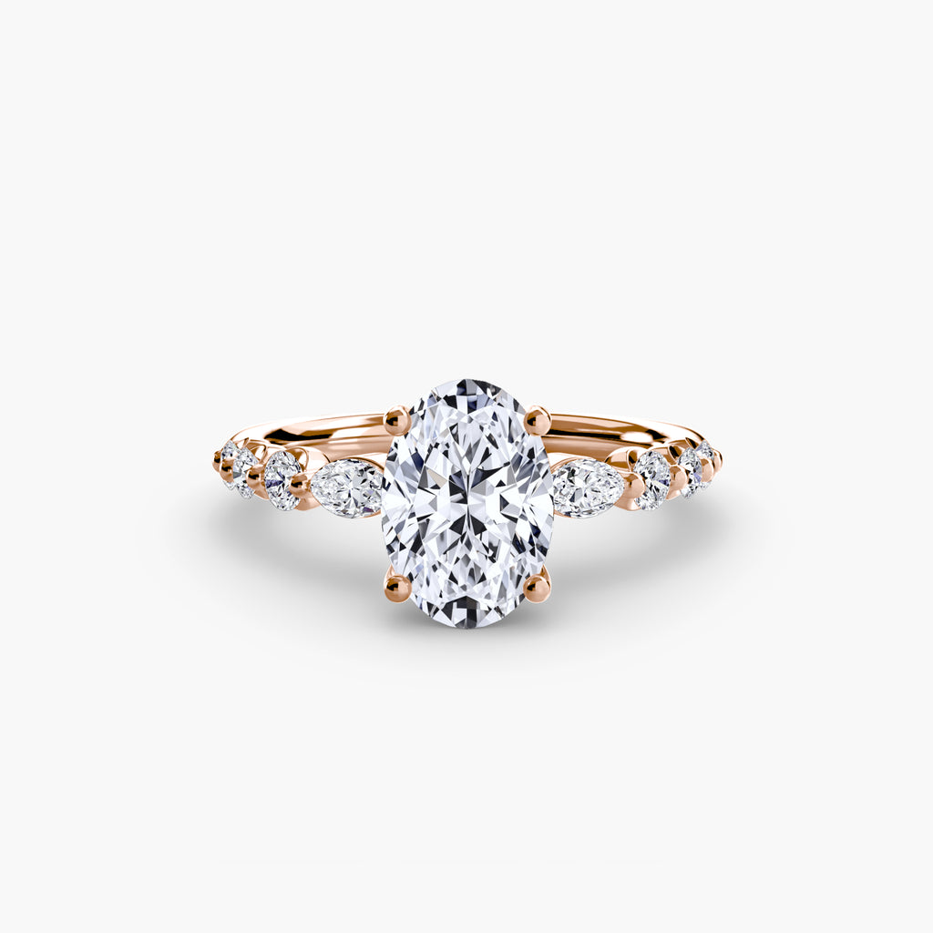 Velora Cluster Ring – Round Cut
