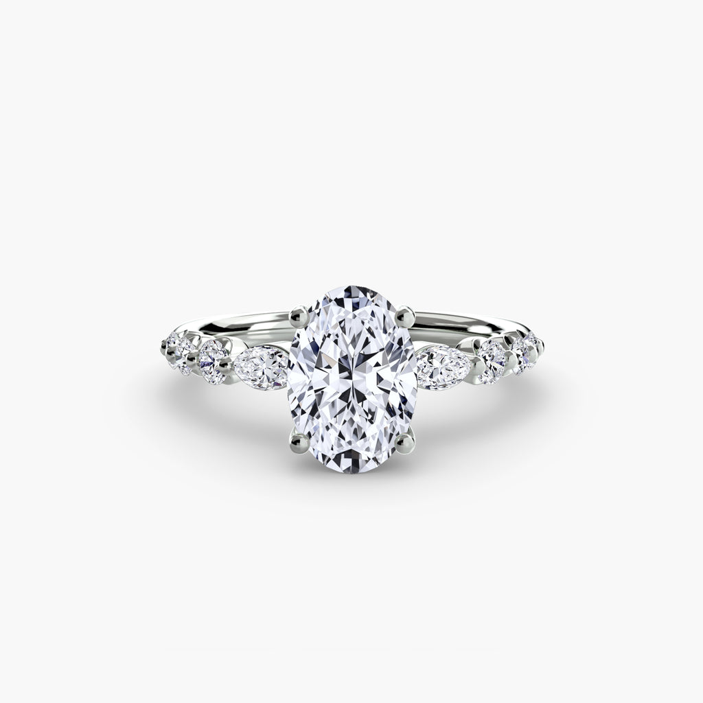 Velora Cluster Ring – Round Cut