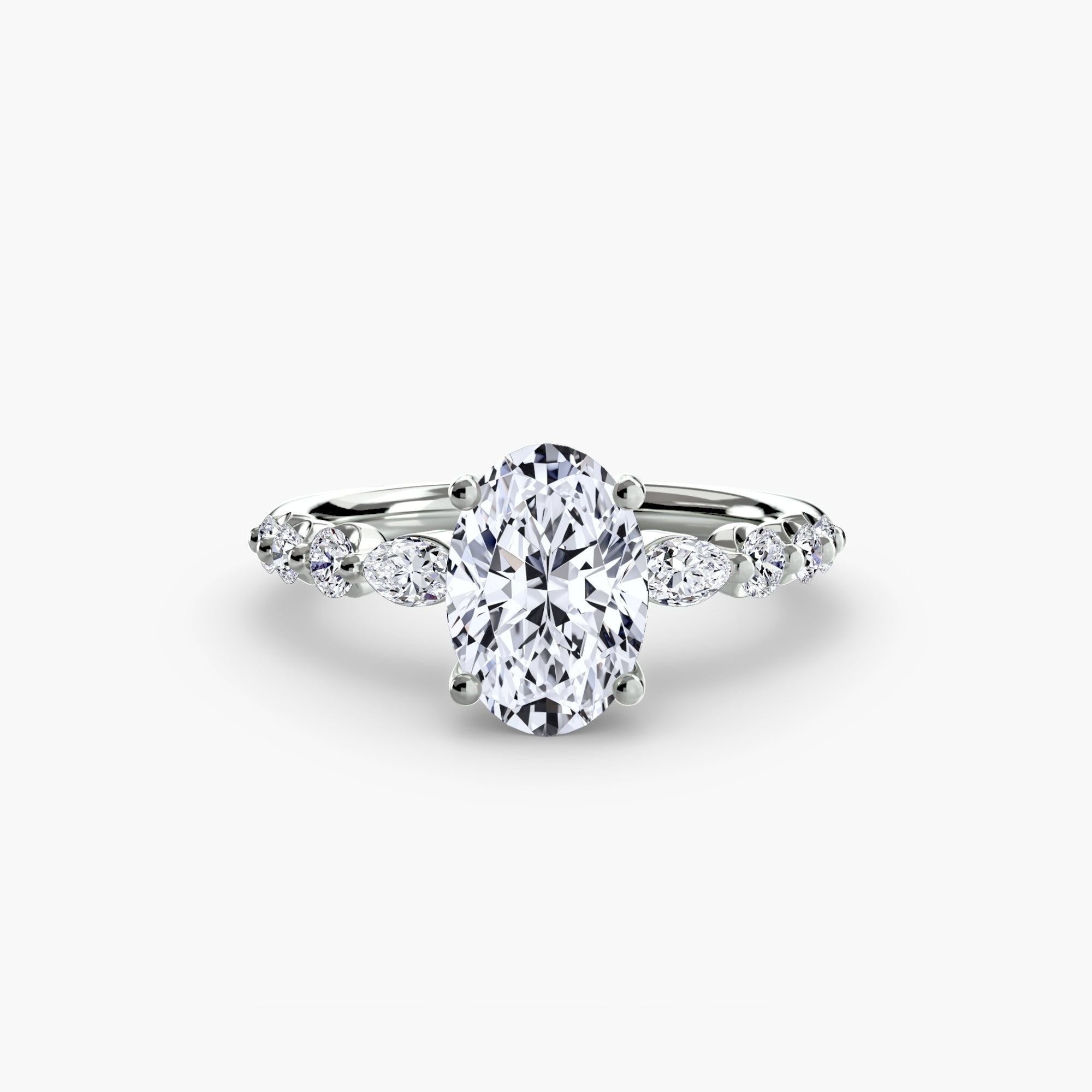 Velora Cluster Ring – Round Cut