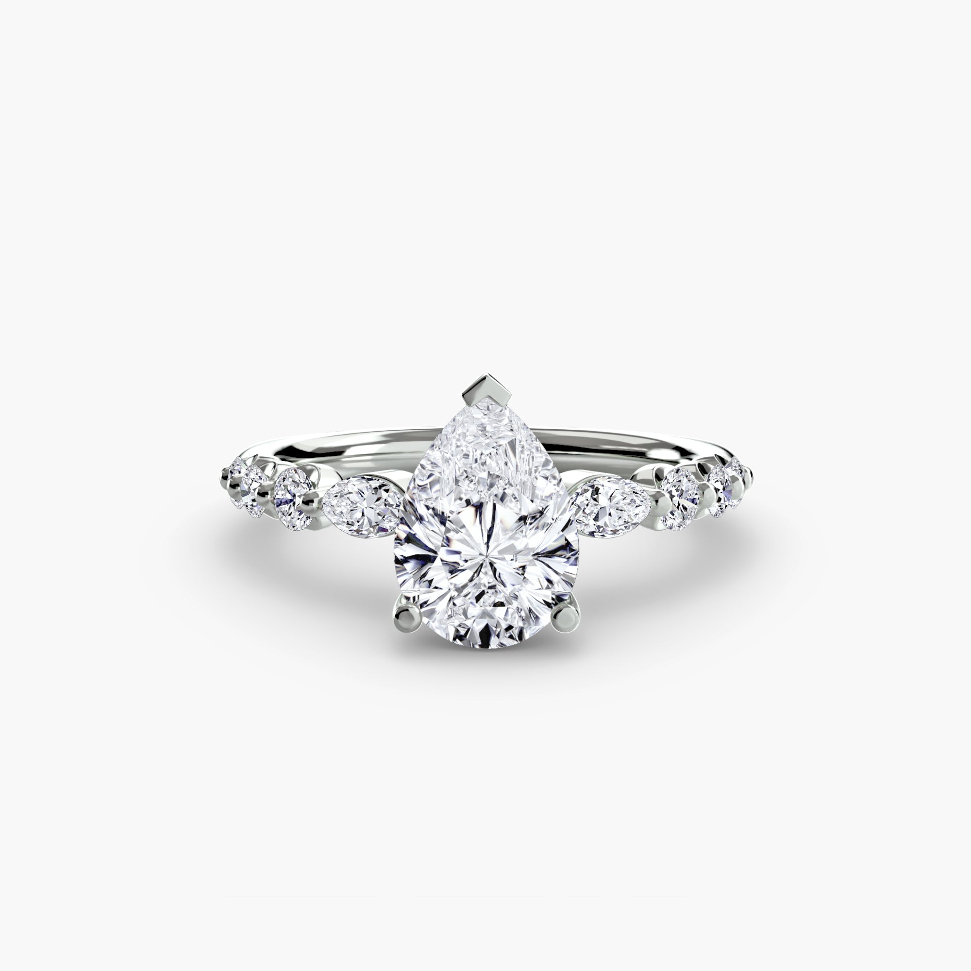 Velora Cluster Ring – Round Cut