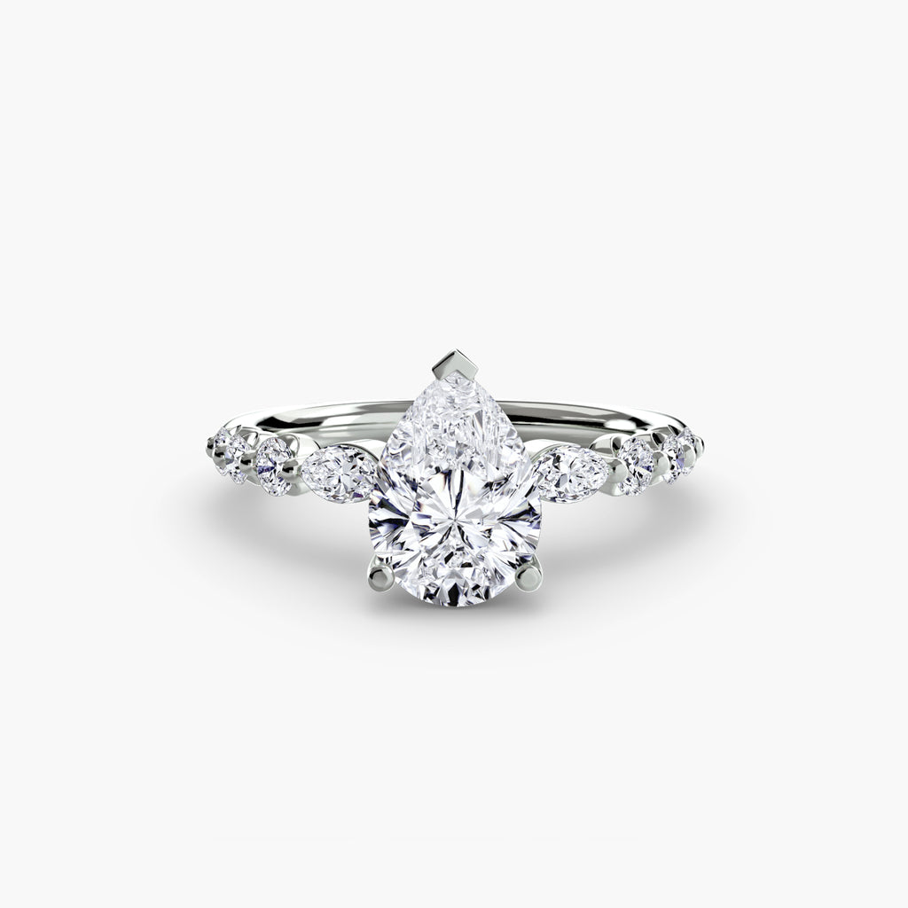 Velora Cluster Ring – Round Cut