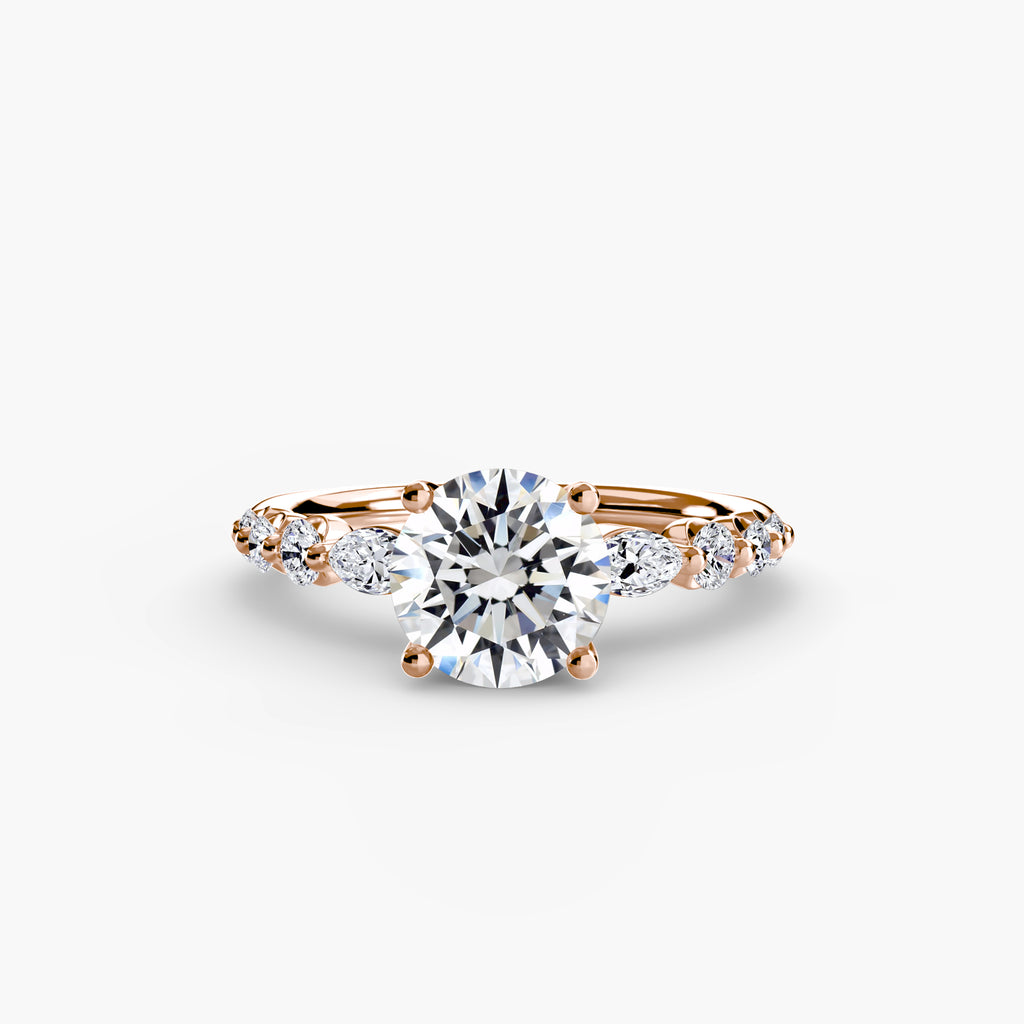 Velora Cluster Ring – Round Cut