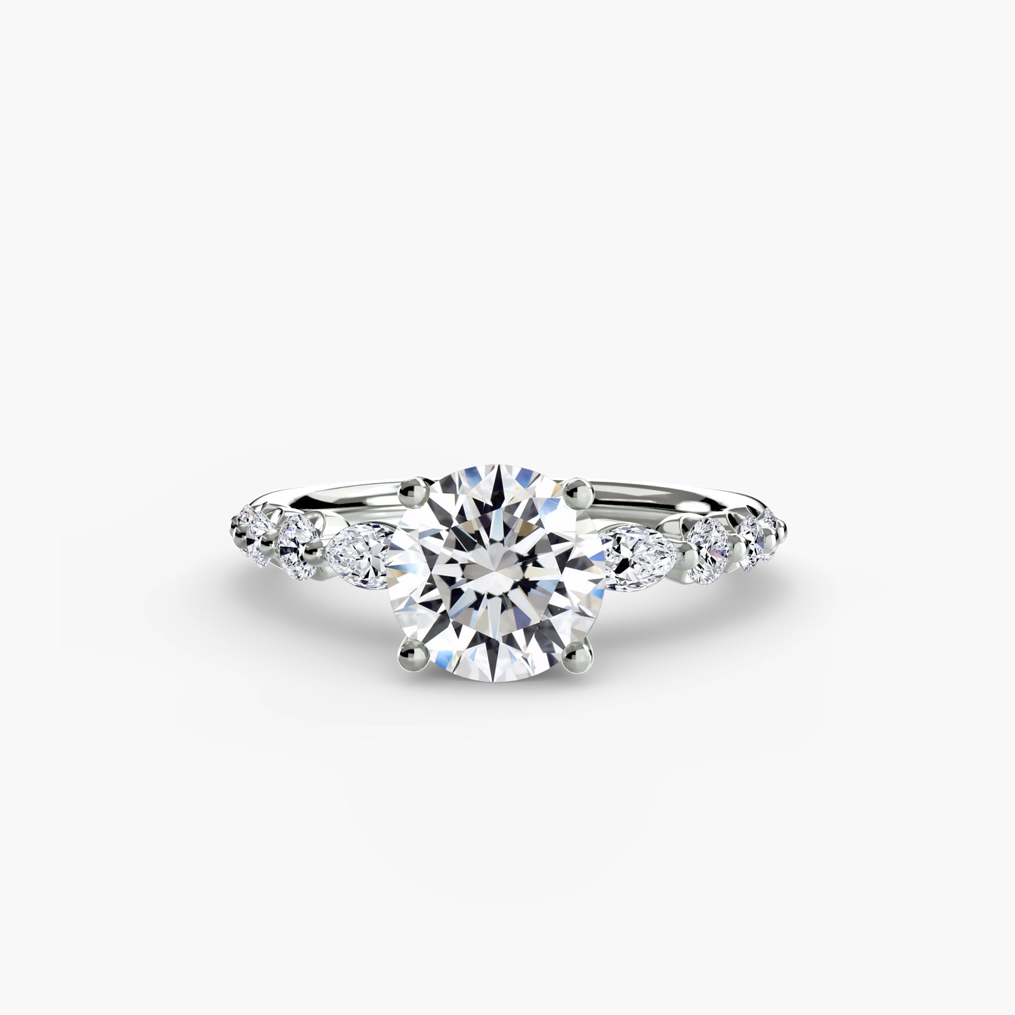 Velora Cluster Ring – Round Cut