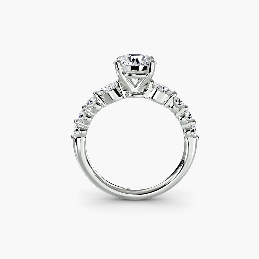 Velora Cluster Ring – Round Cut