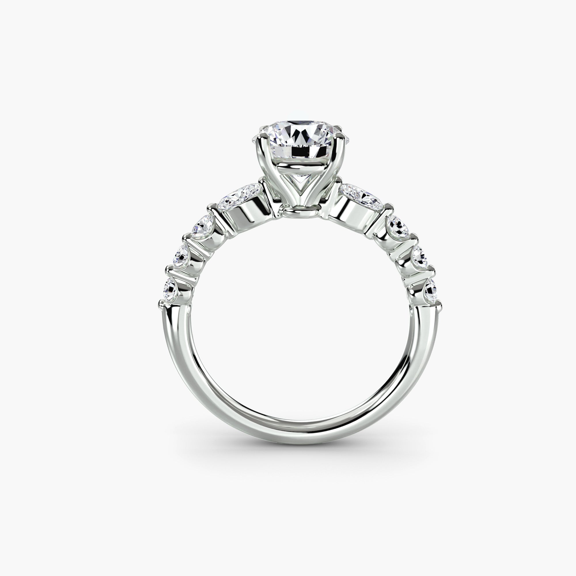 Velora Cluster Ring – Round Cut