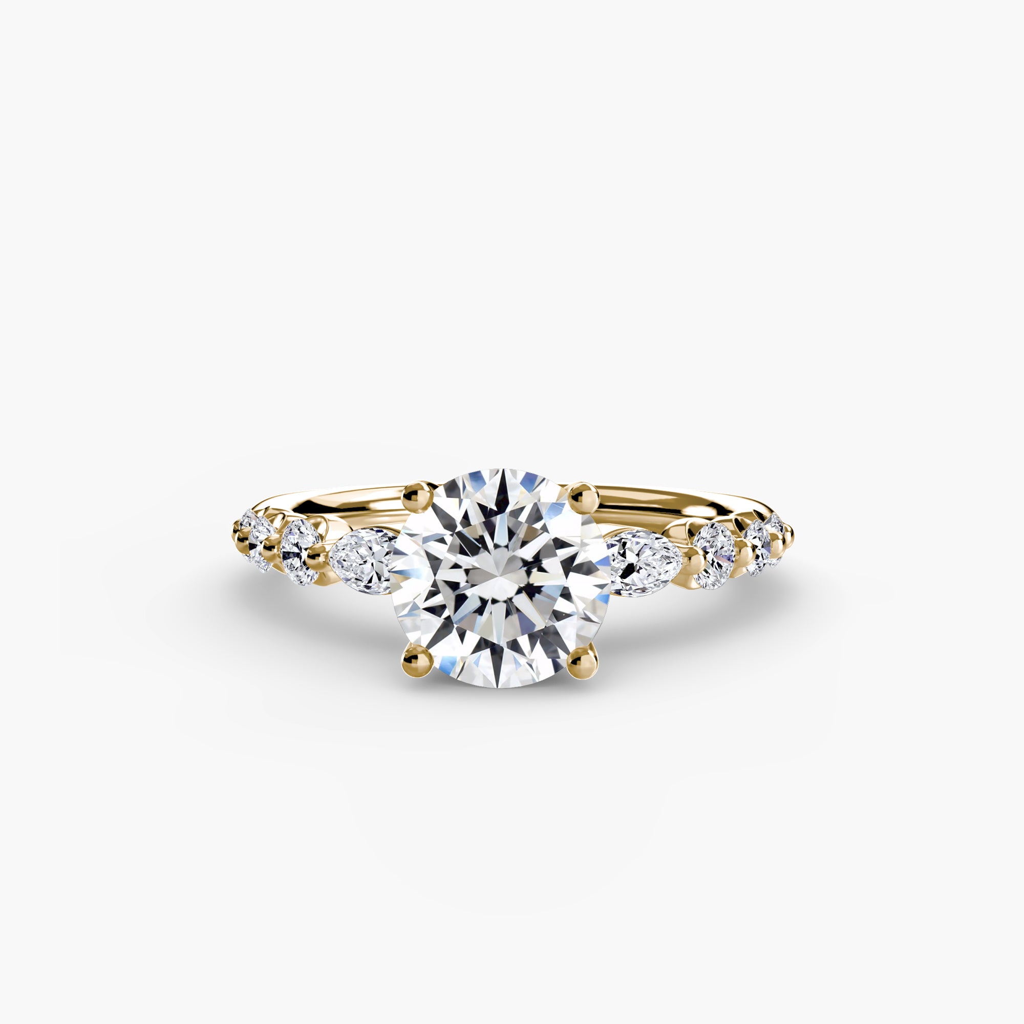 Velora Cluster Ring – Round Cut