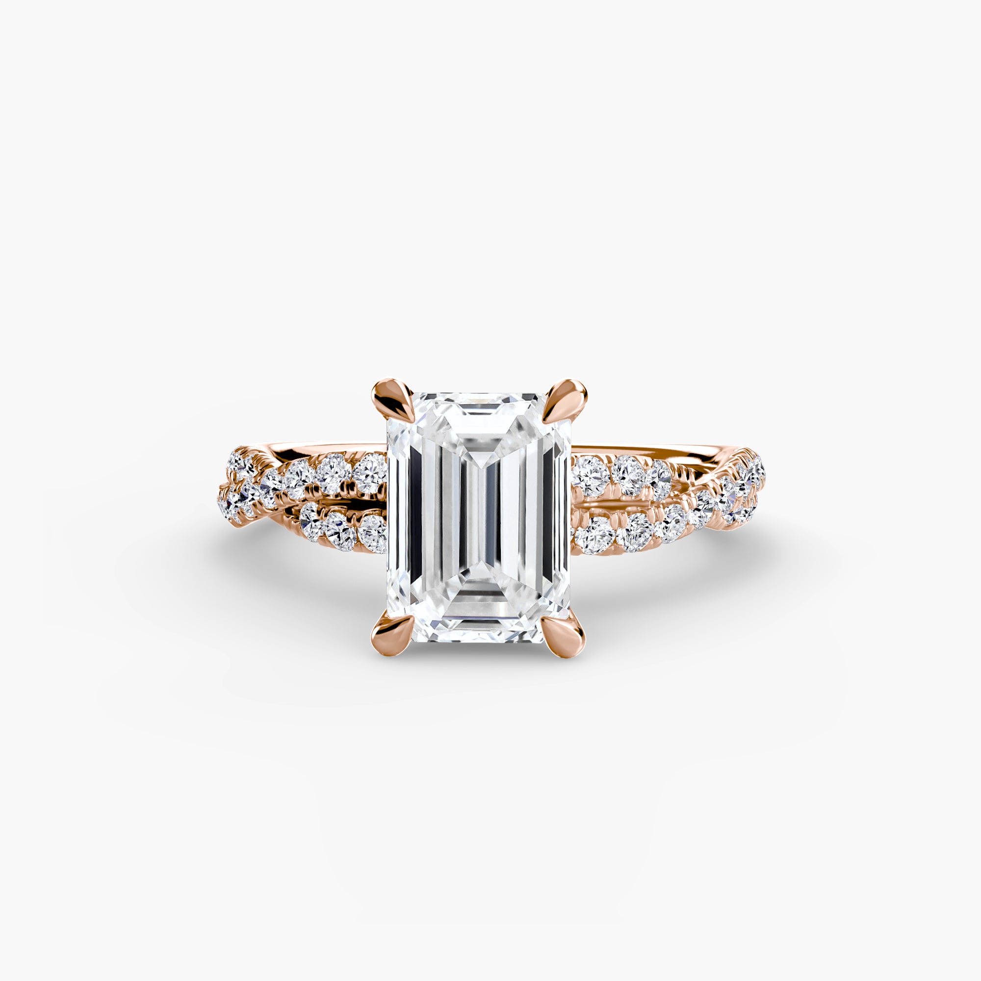 Solara Pavé Ring – Round Cut
