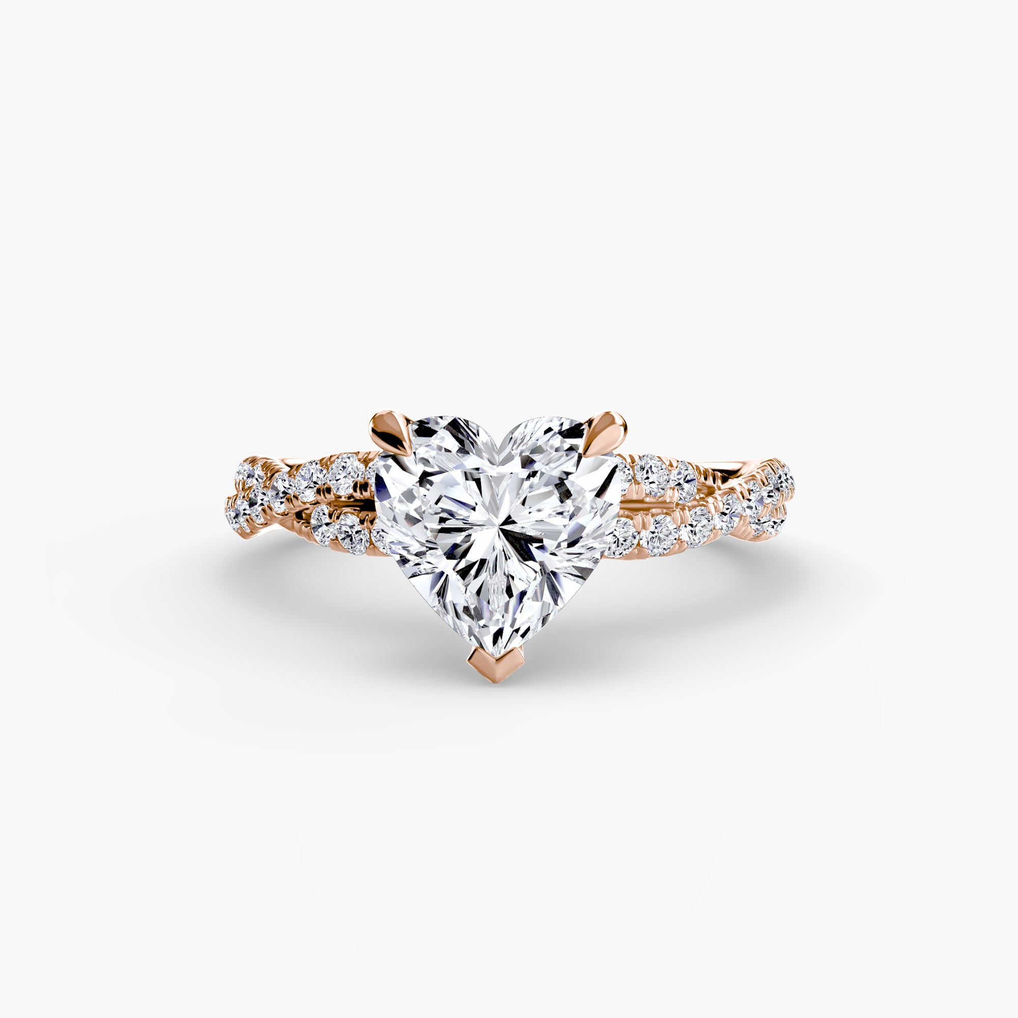 Solara Pavé Ring – Round Cut
