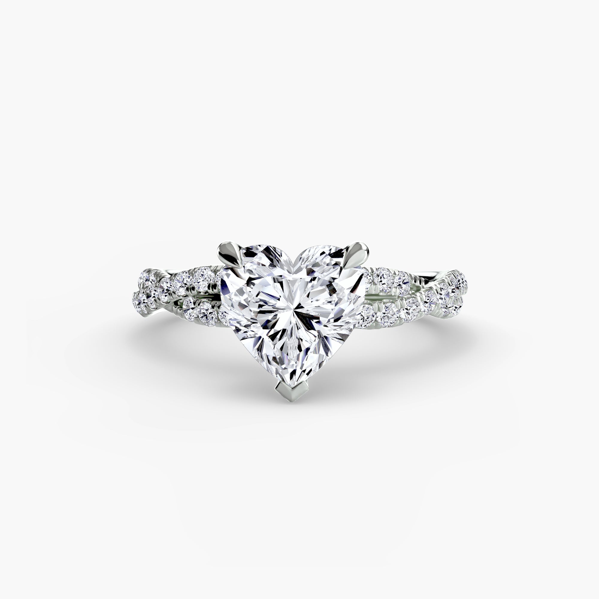 Solara Pavé Ring – Round Cut