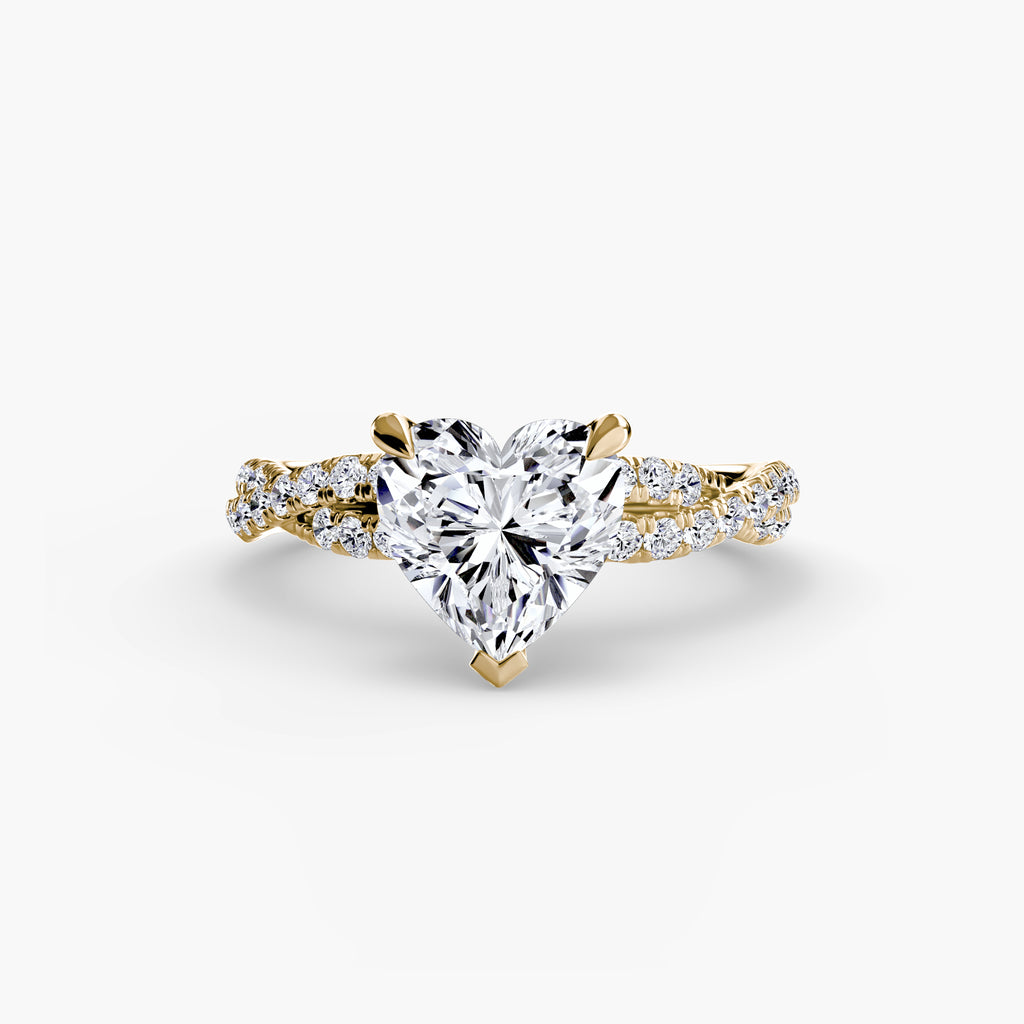 Solara Pavé Ring – Round Cut