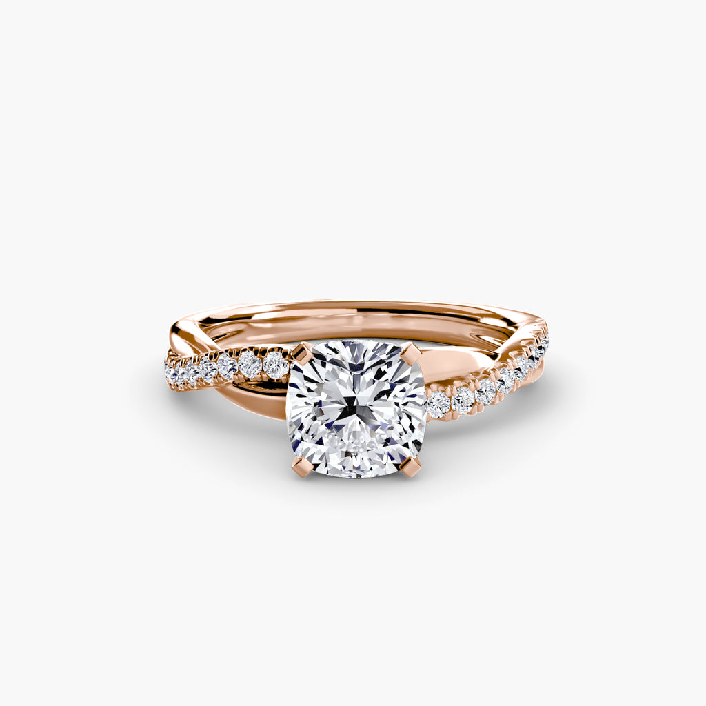 Virella Twist Ring – Oval Cut