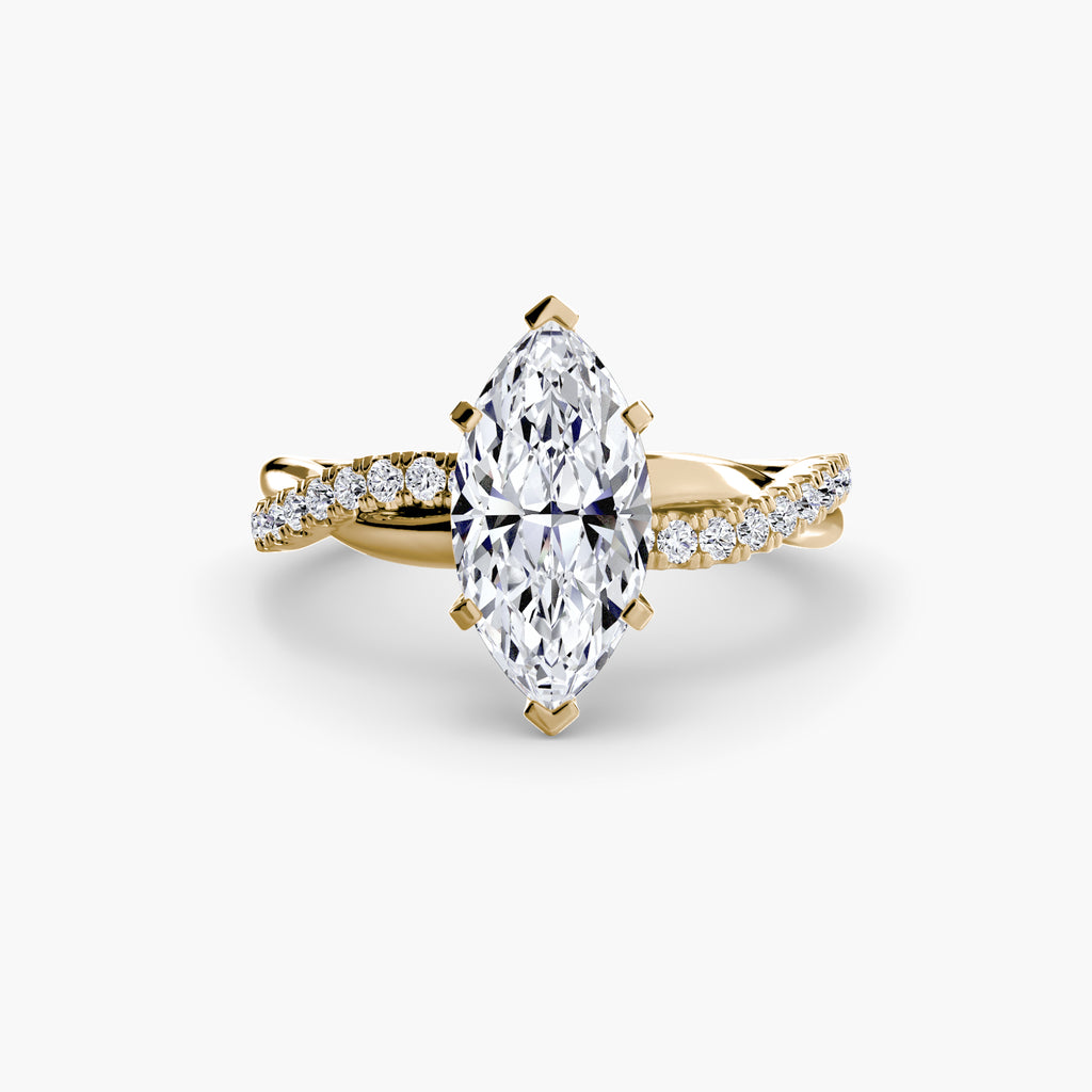 Virella Twist Ring – Oval Cut