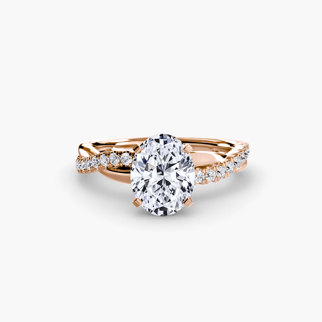 Virella Twist Ring – Oval Cut