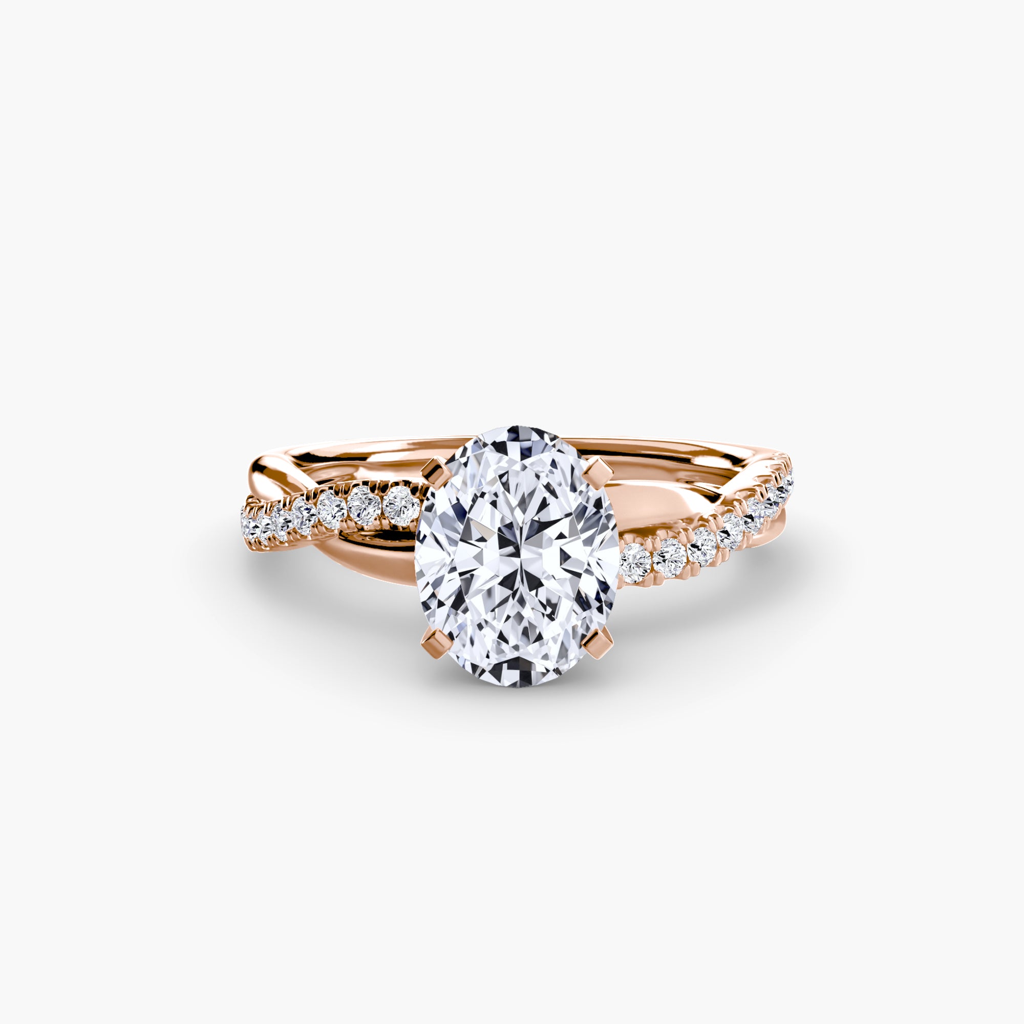 Virella Twist Ring – Oval Cut