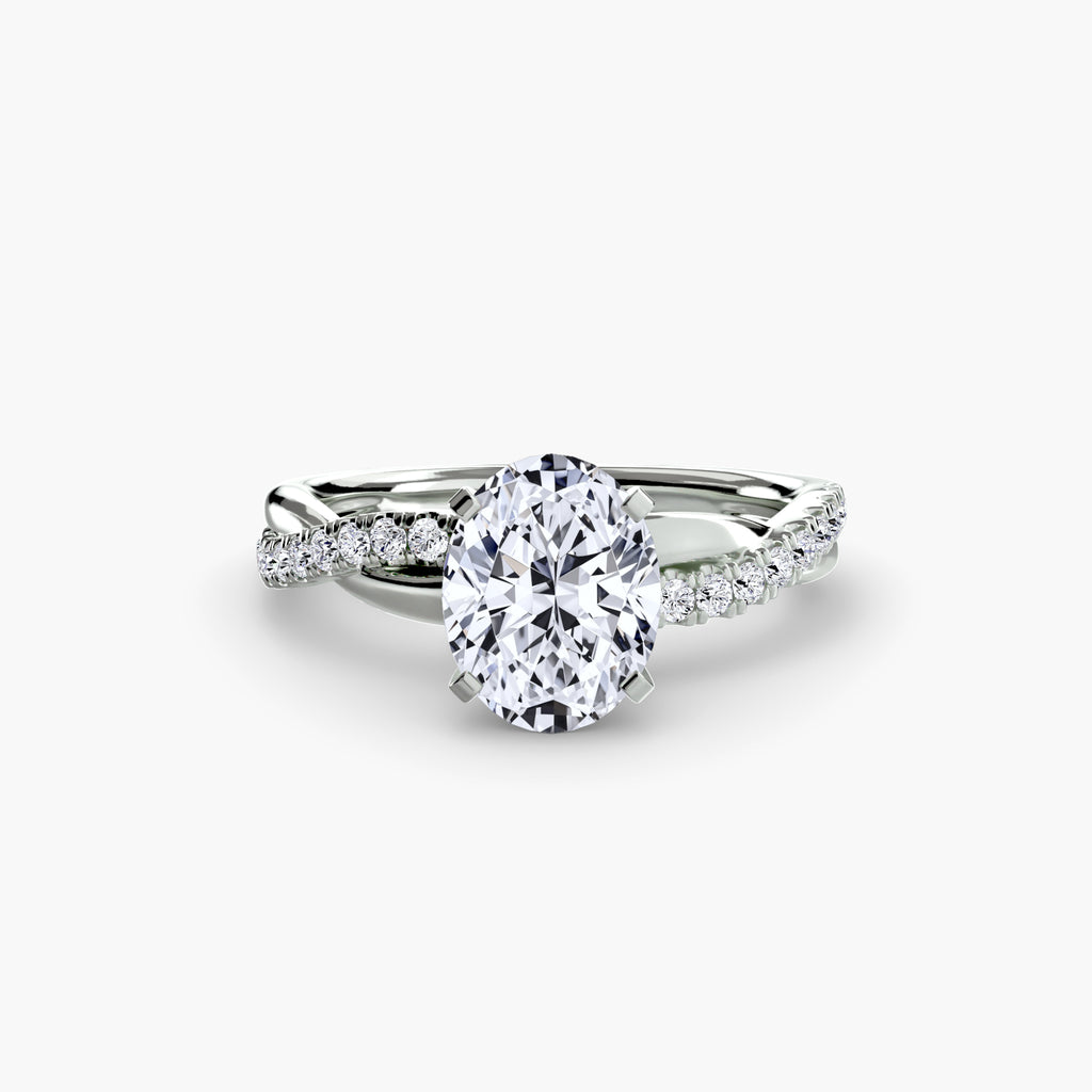Virella Twist Ring – Oval Cut
