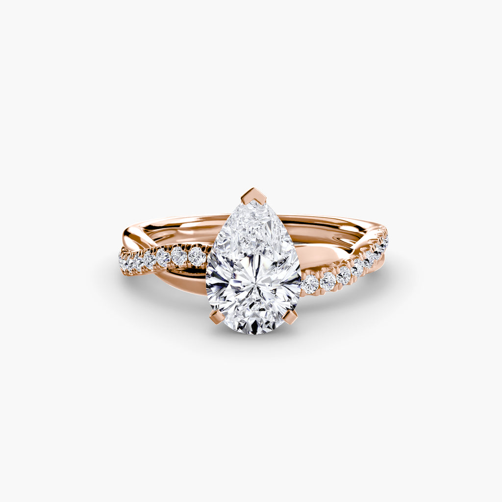 Virella Twist Ring – Oval Cut