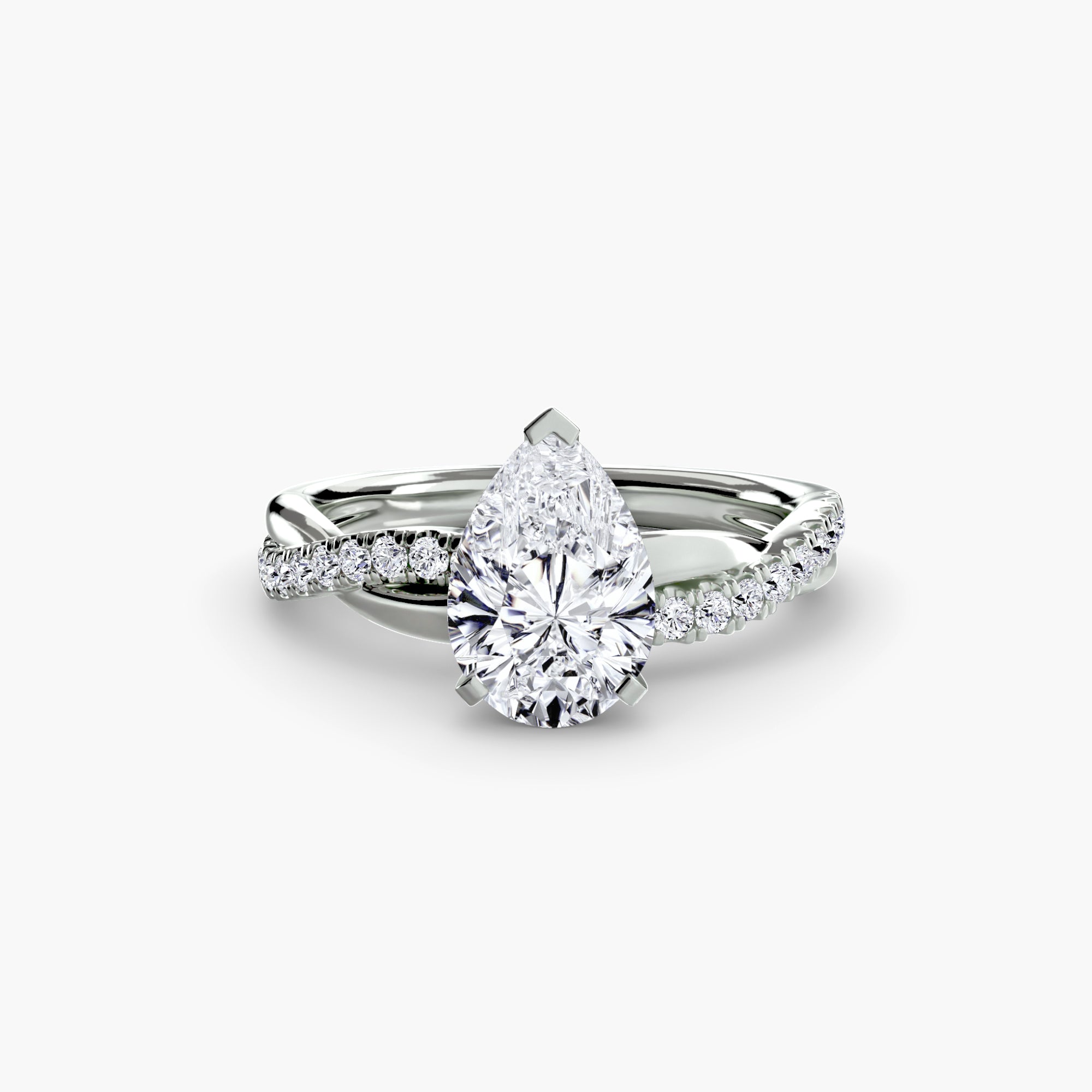 Virella Twist Ring – Oval Cut