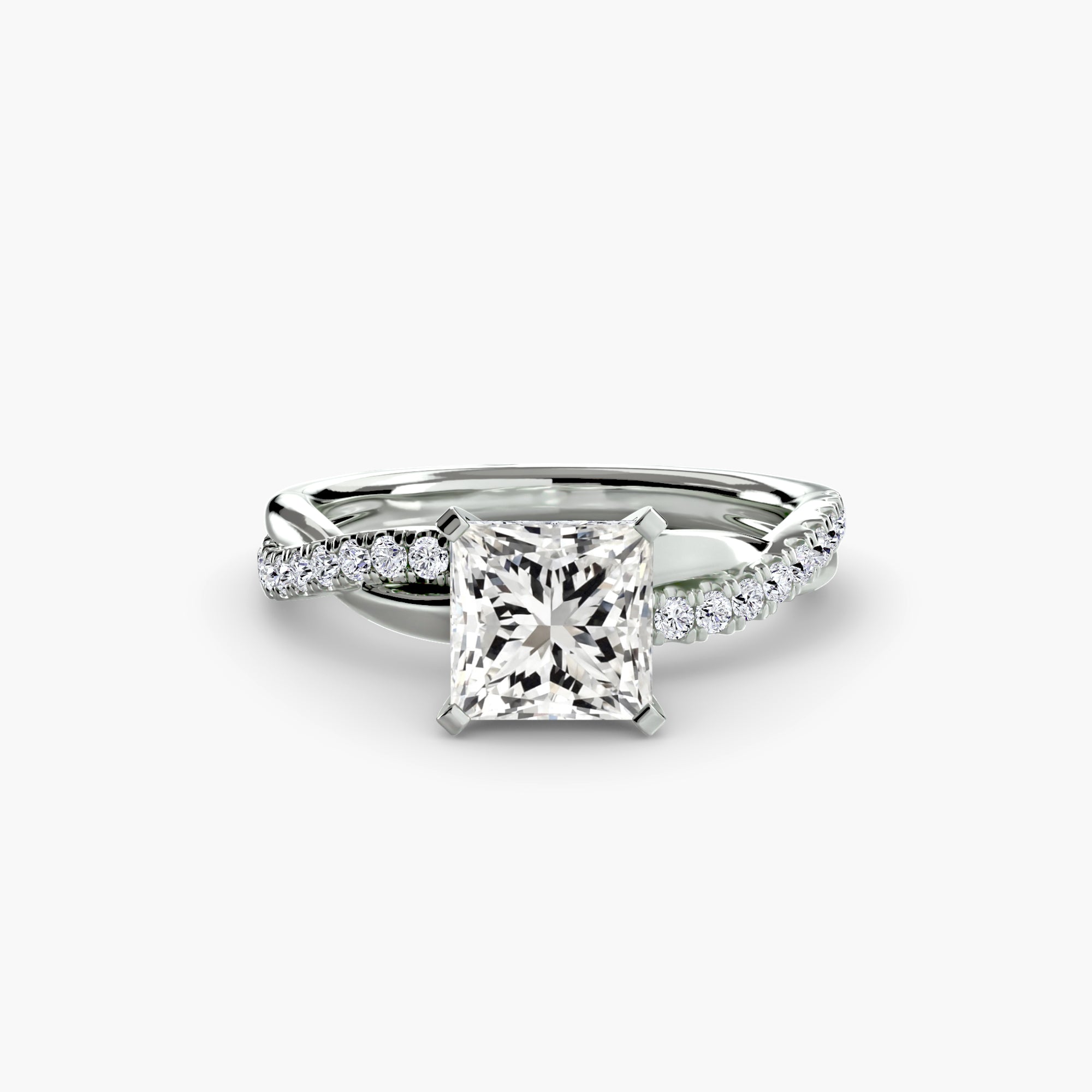 Virella Twist Ring – Oval Cut