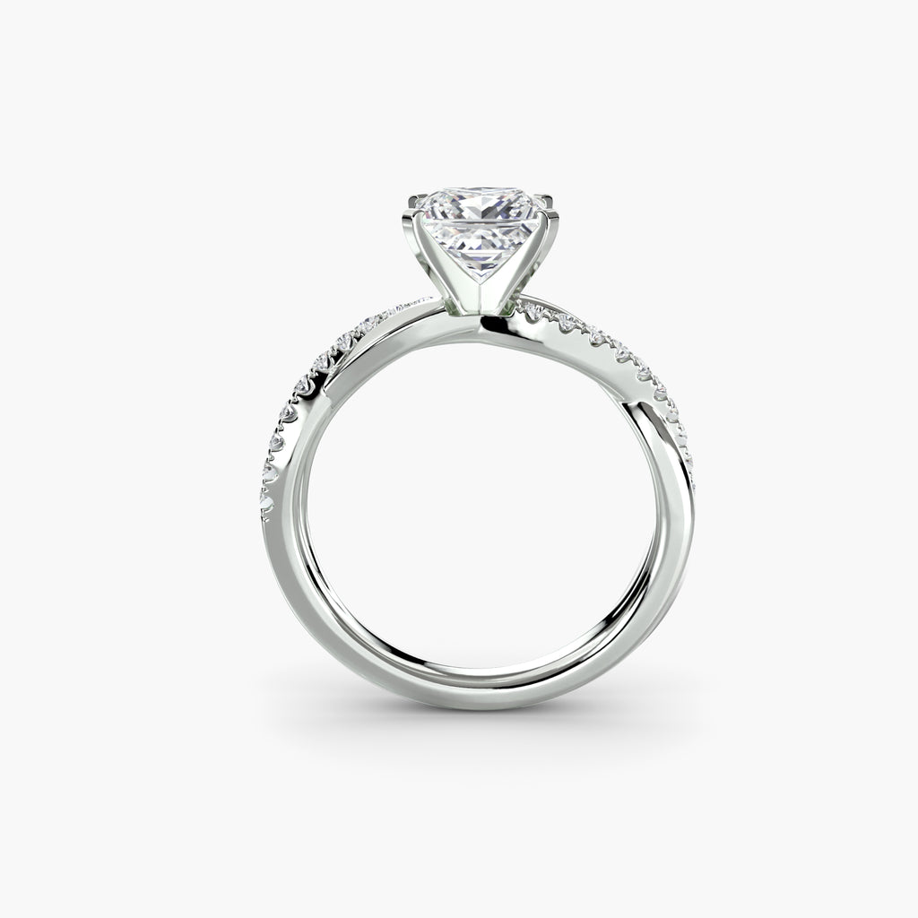 Virella Twist Ring – Oval Cut