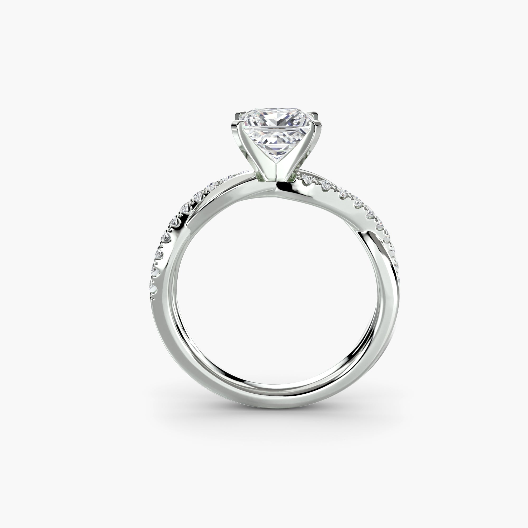 Virella Twist Ring – Oval Cut