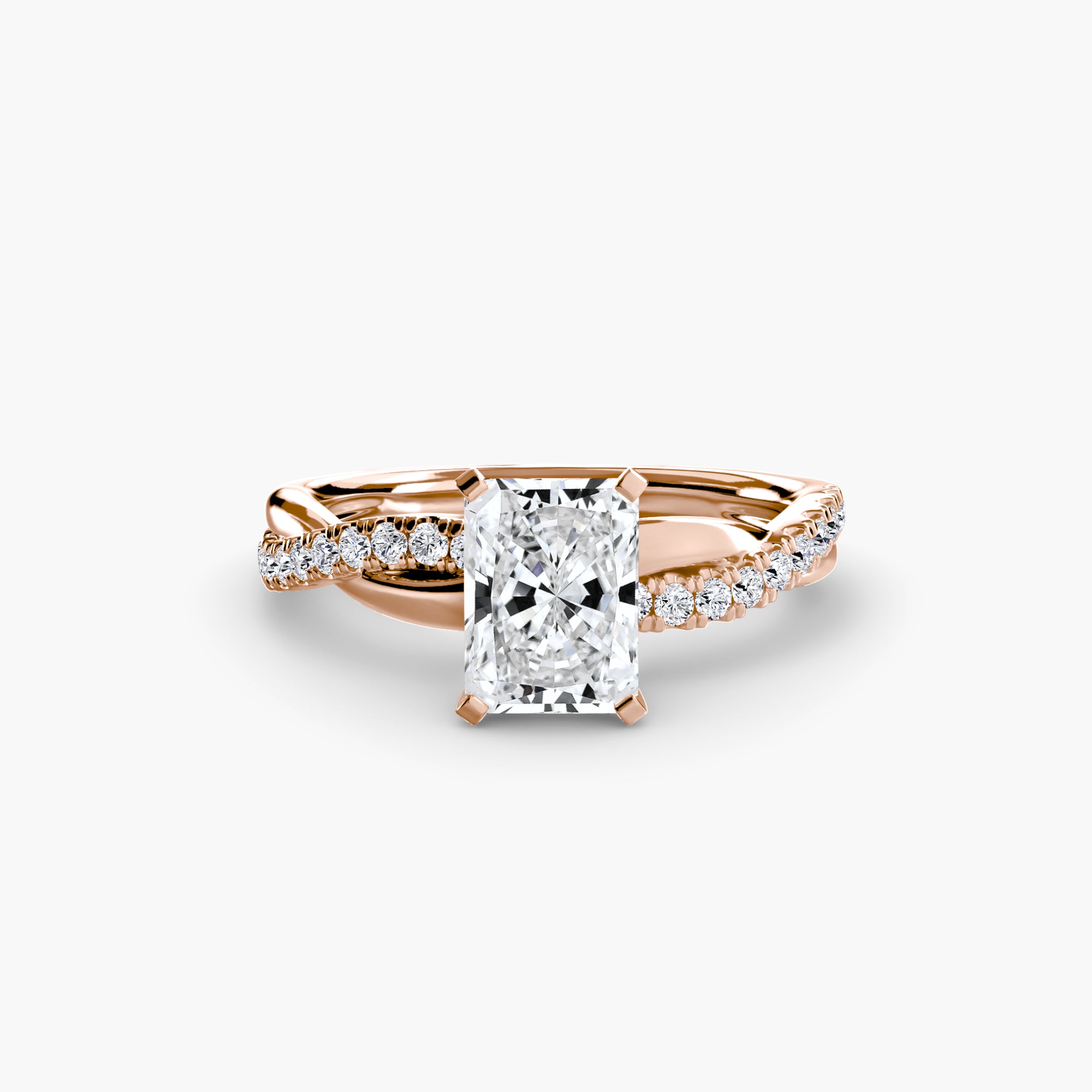 Virella Twist Ring – Oval Cut